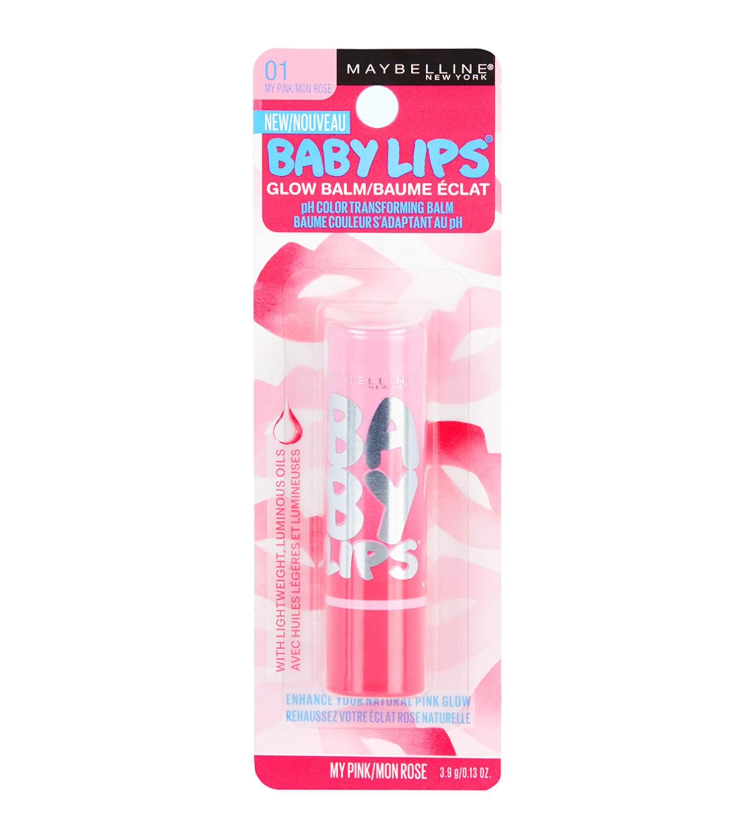 Maybelline New York Baby Lips Glow Lip Balm My Pink 2 Count