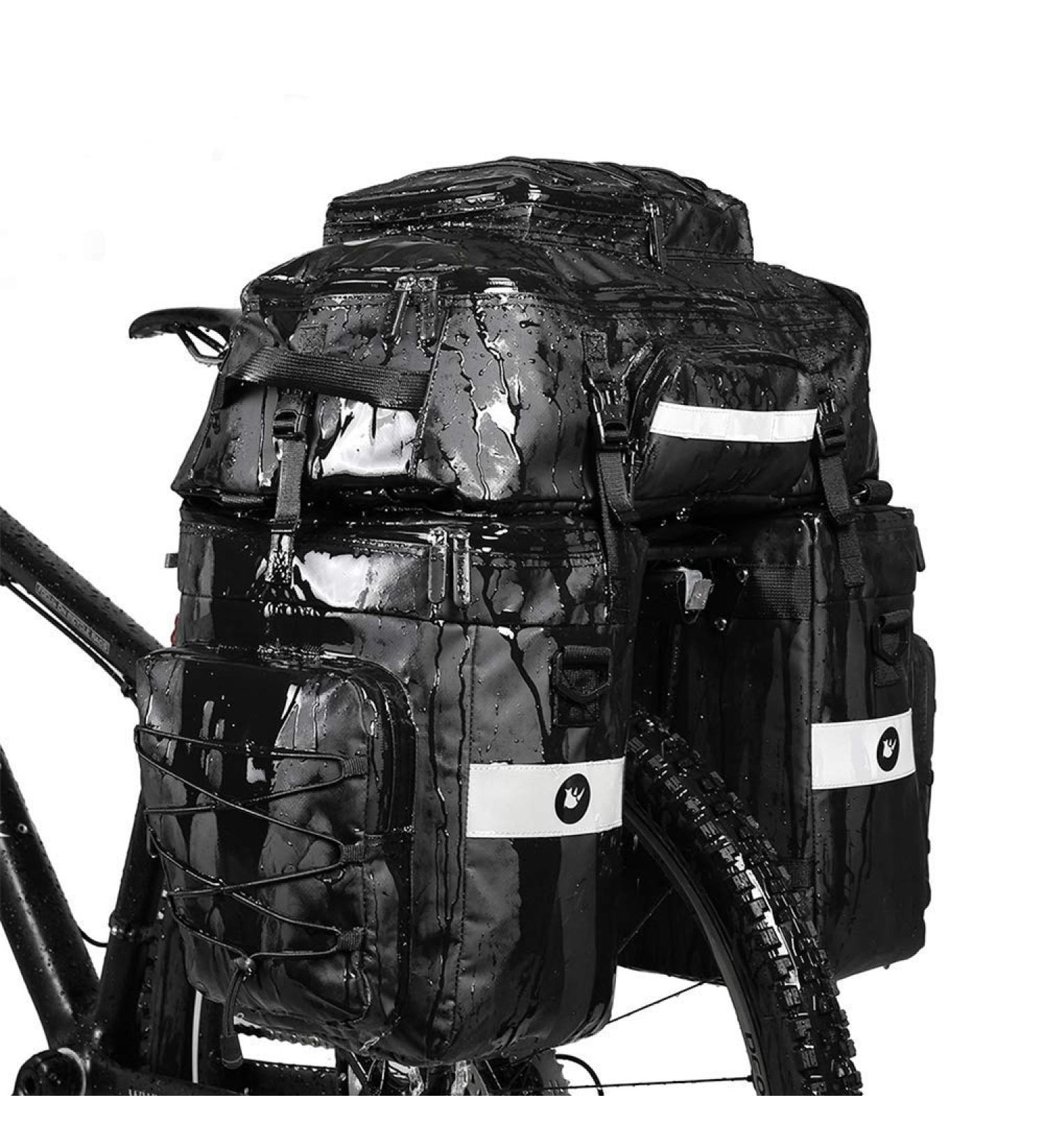 Rhinowalk 3 in 1 Bike Pannier Bag Set - Professional Cycling Accessories - Black - Buy Online on GoSupps.com