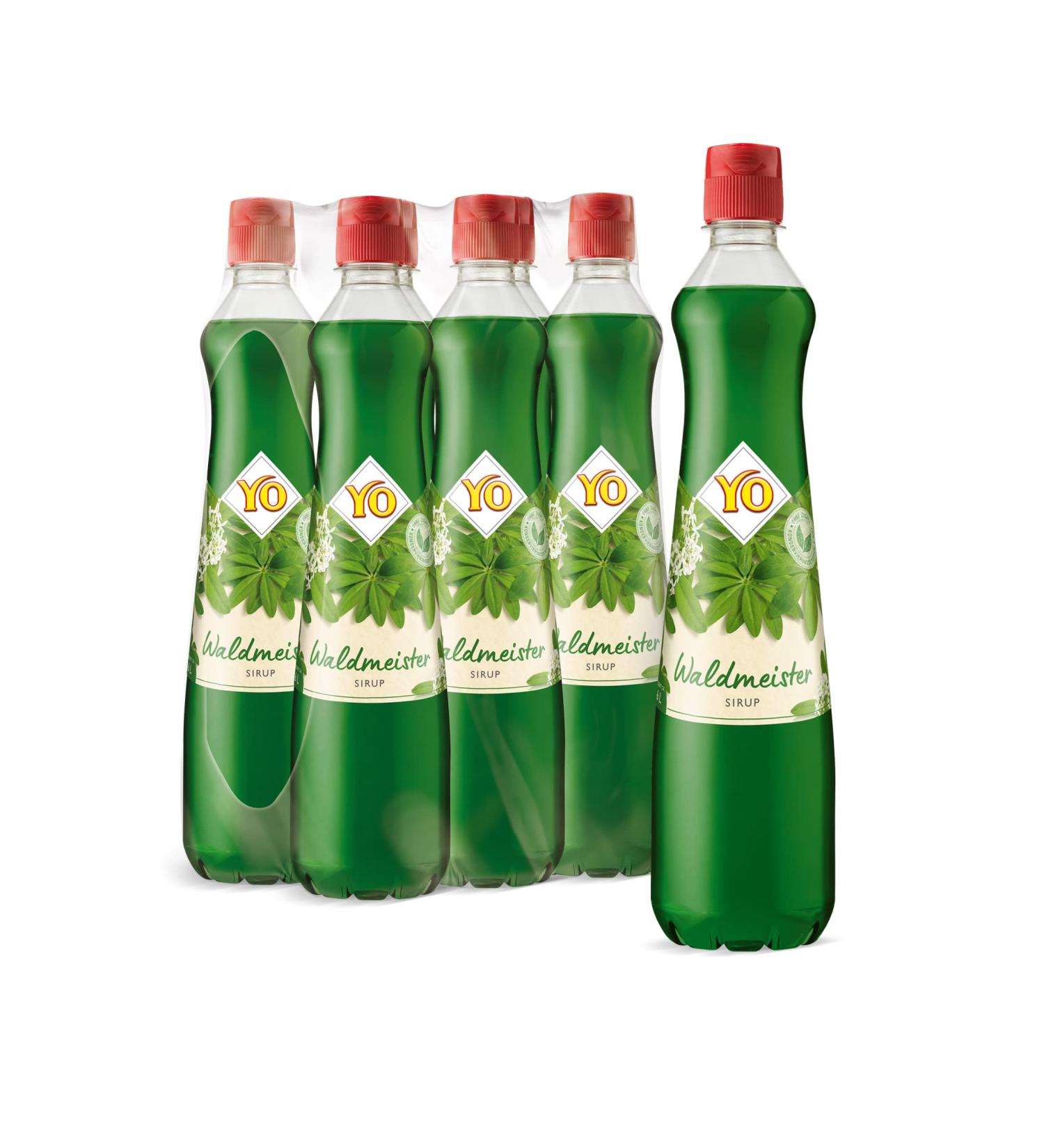 Buy Yo Sirup Waldmeister (6 x 700 ml) - Vegan No Sweeteners or Preservatives - 6 Liters of Refreshing Drink Online - International Shipping Available - Buy Online on GoSupps.com