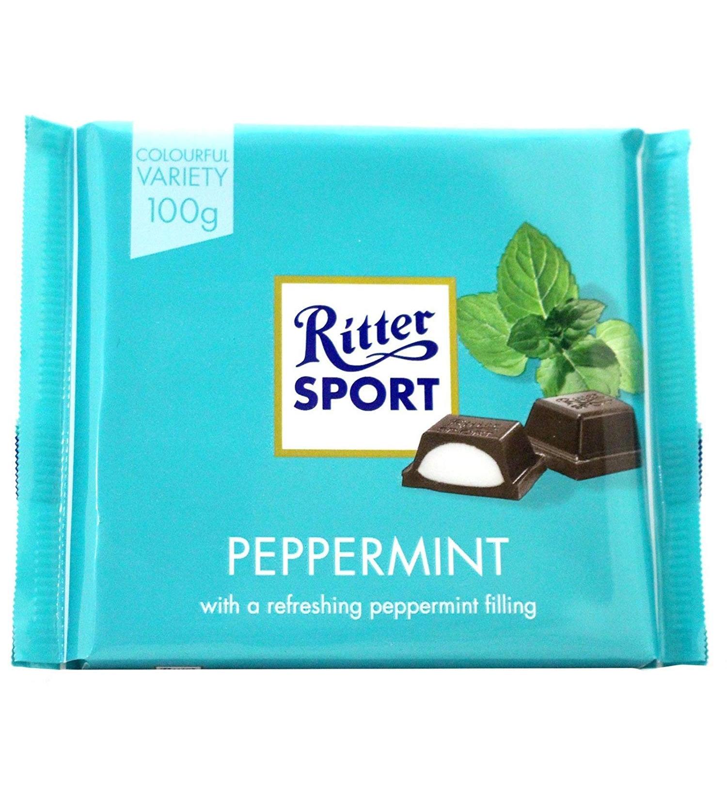 ritter Menthe Sport Dark Chocolate 100G - Pack of 6 - Buy Online on GoSupps.com