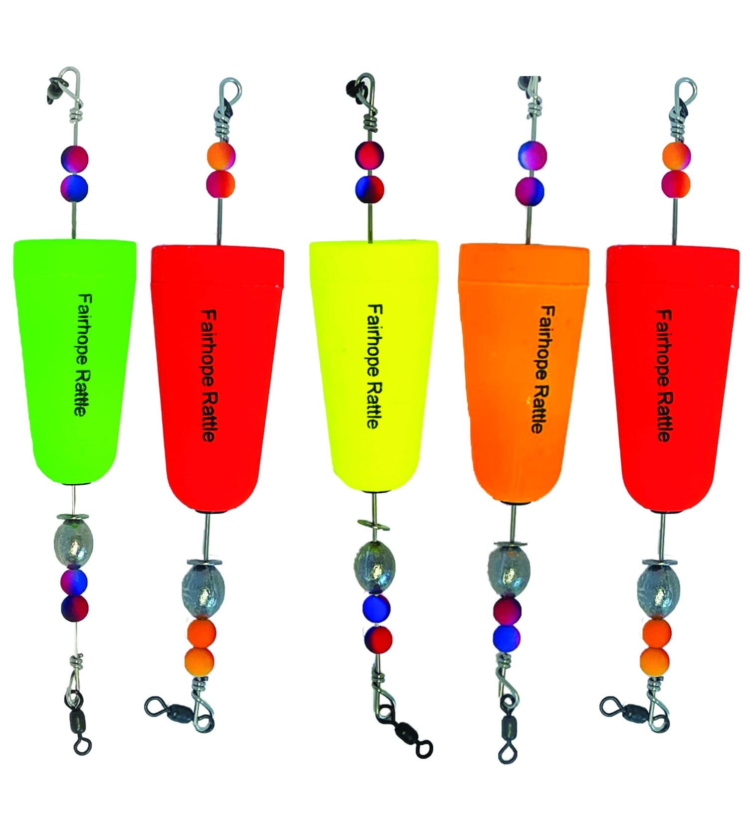 Fairhope Handmade Rattles Popping Cork Floats for Redfish, Trout, Sheepshead, Flounder - Pack of 5 - Alabama Made - Mixed Colors - Buy Online on GoSupps.com