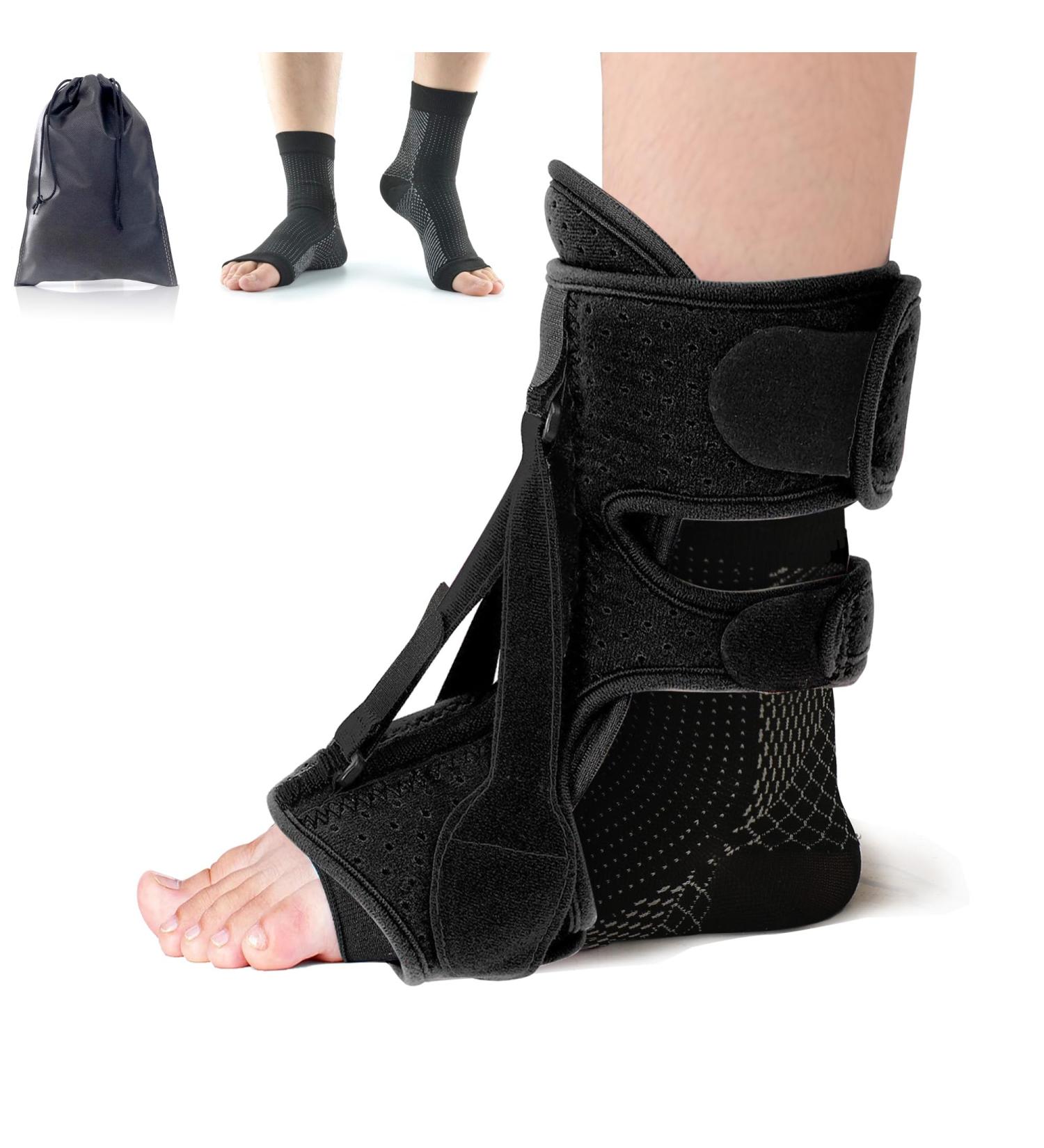 Plantar Fasciitis Relief Kit - Adjustable Night Splint & Socks for Heel Spur Achilles Tendonitis | Comfortable Brace For Men & Women - Free International Shipping - Buy Online on GoSupps.com