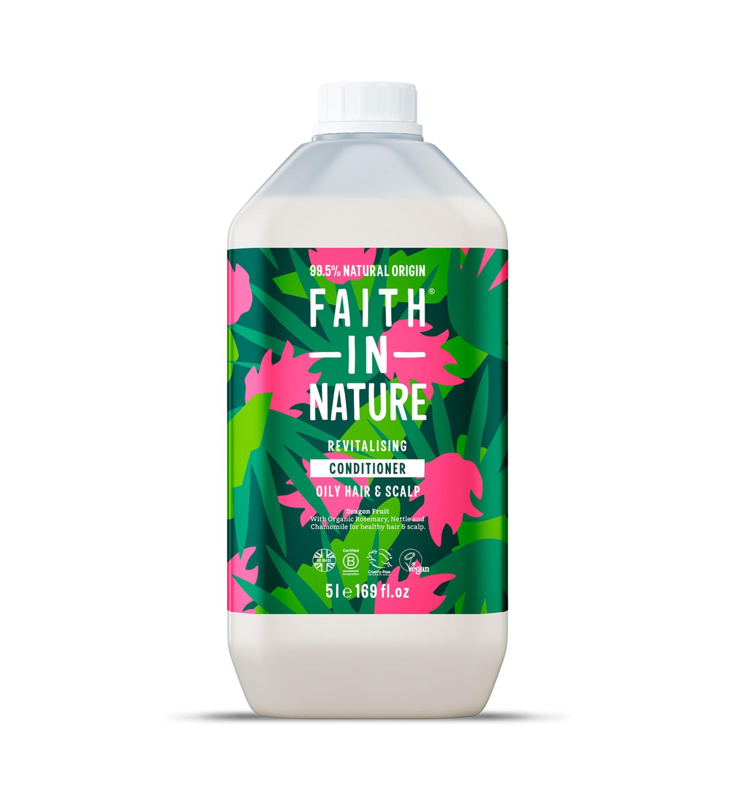 Faith In Nature Apr s-shampoing naturel aux fruits du dragon revitalisant v g talien et sans cruaut envers les animaux sans SLS ni parab nes pour tous les types de cheveux recharge de 5 L Apr s-shampoing - Fruit du dragon - Buy Online on GoSupps.com
