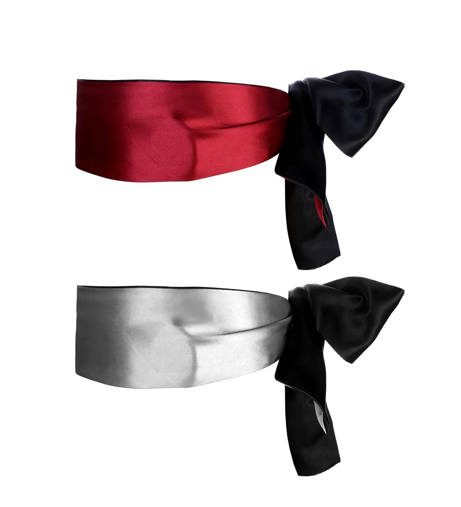 Adjustable Silk Eye Mask Set - Comfortable Satin Blindfold & Sleep Mask Kit for International Shipping - Buy Online on GoSupps.com