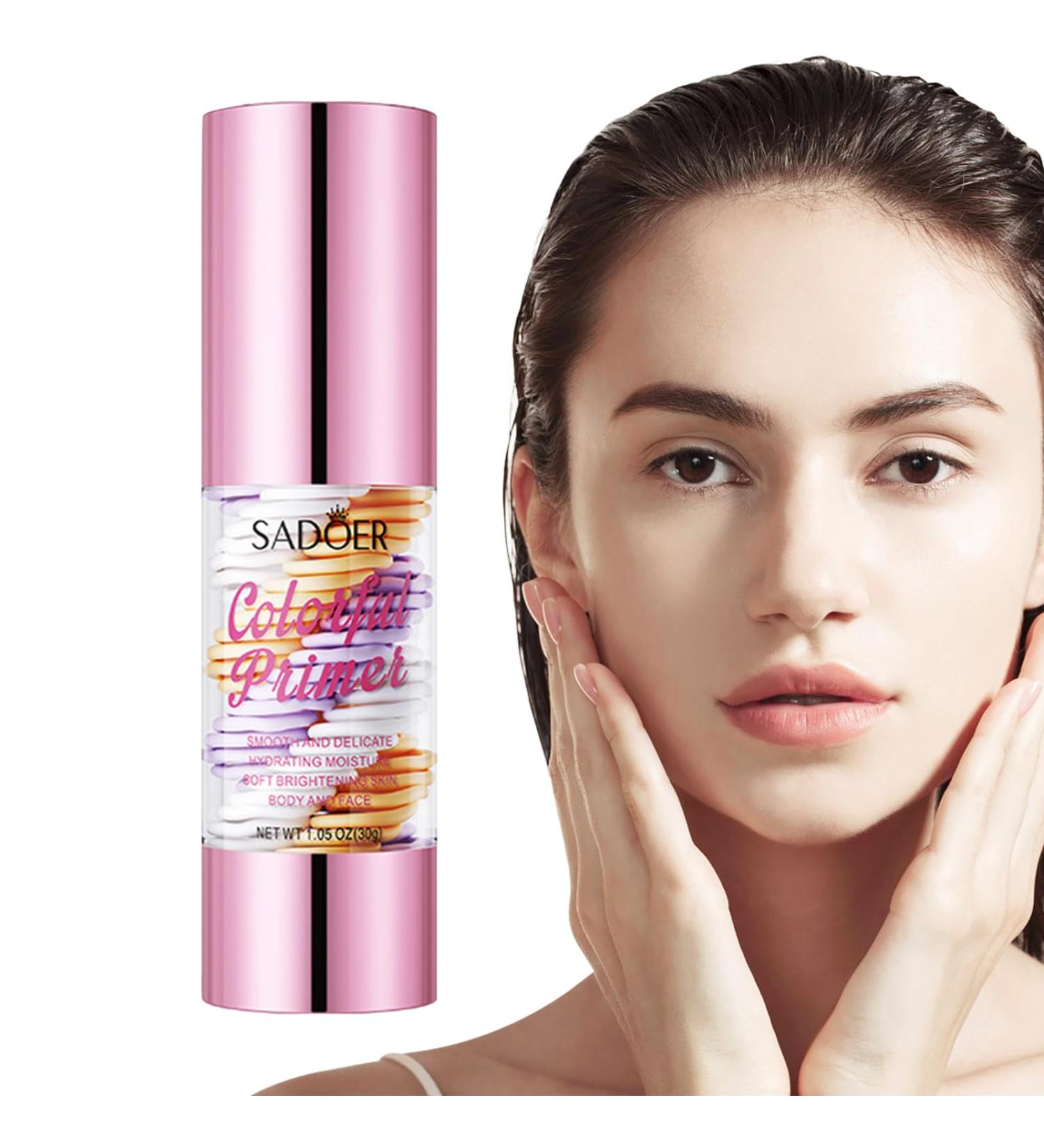 Hydrating Makeup Primer | Dust-Proof and Anti-UV Primer for Hydrating Face Skin Face Makeup Products for Gathering Dating Home Working Traveling Business Trips Skoulazeo - Buy Online on GoSupps.com