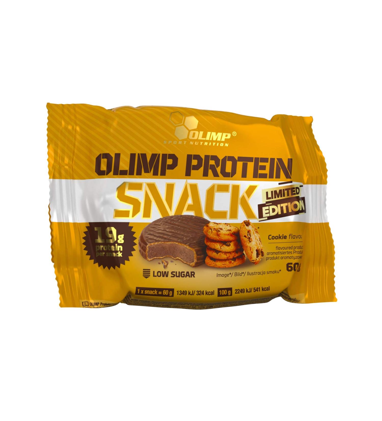 Olimp Olimp Protein Snack (12 x 60 g) - Cookie - Buy Online on GoSupps.com