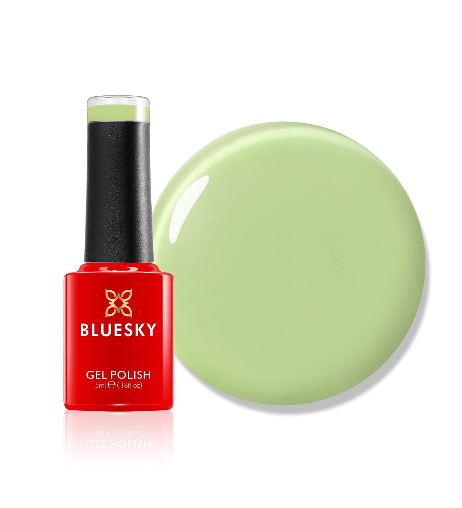 BLUESKY Gel Nail Polish Benefit Of The Doubt SS2303 Pale Green Long Lasting Chip Resistant 5 ml Requires Drying Under UV LED Lamp Pale Green 5 ml (Pack of 1) - Buy Online on GoSupps.com
