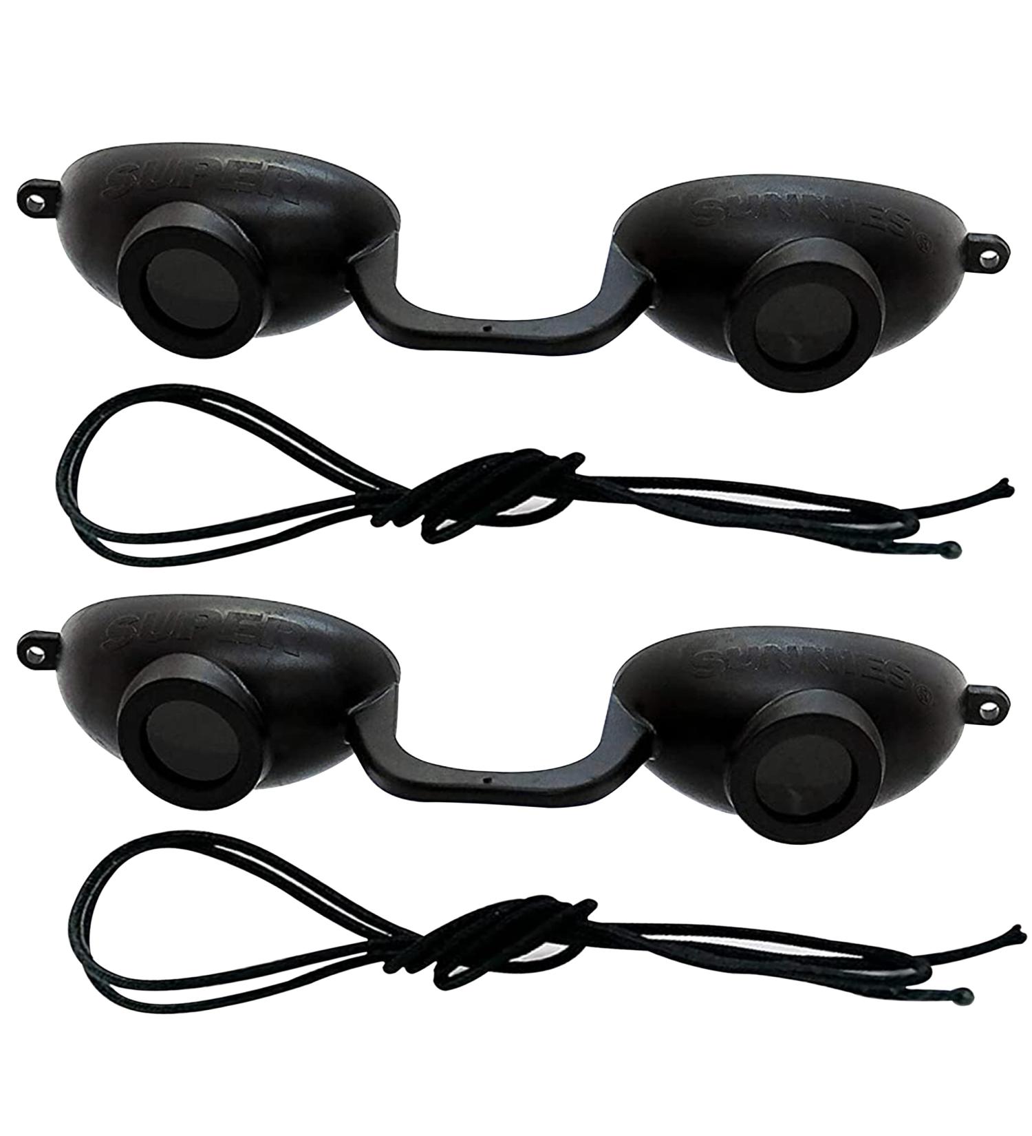 EVO FLEX Sunnies 2-Pack Flexible Tanning Bed Goggles UV Eye Protection Glasses (Black) - FDA Compliant - Buy Online on GoSupps.com