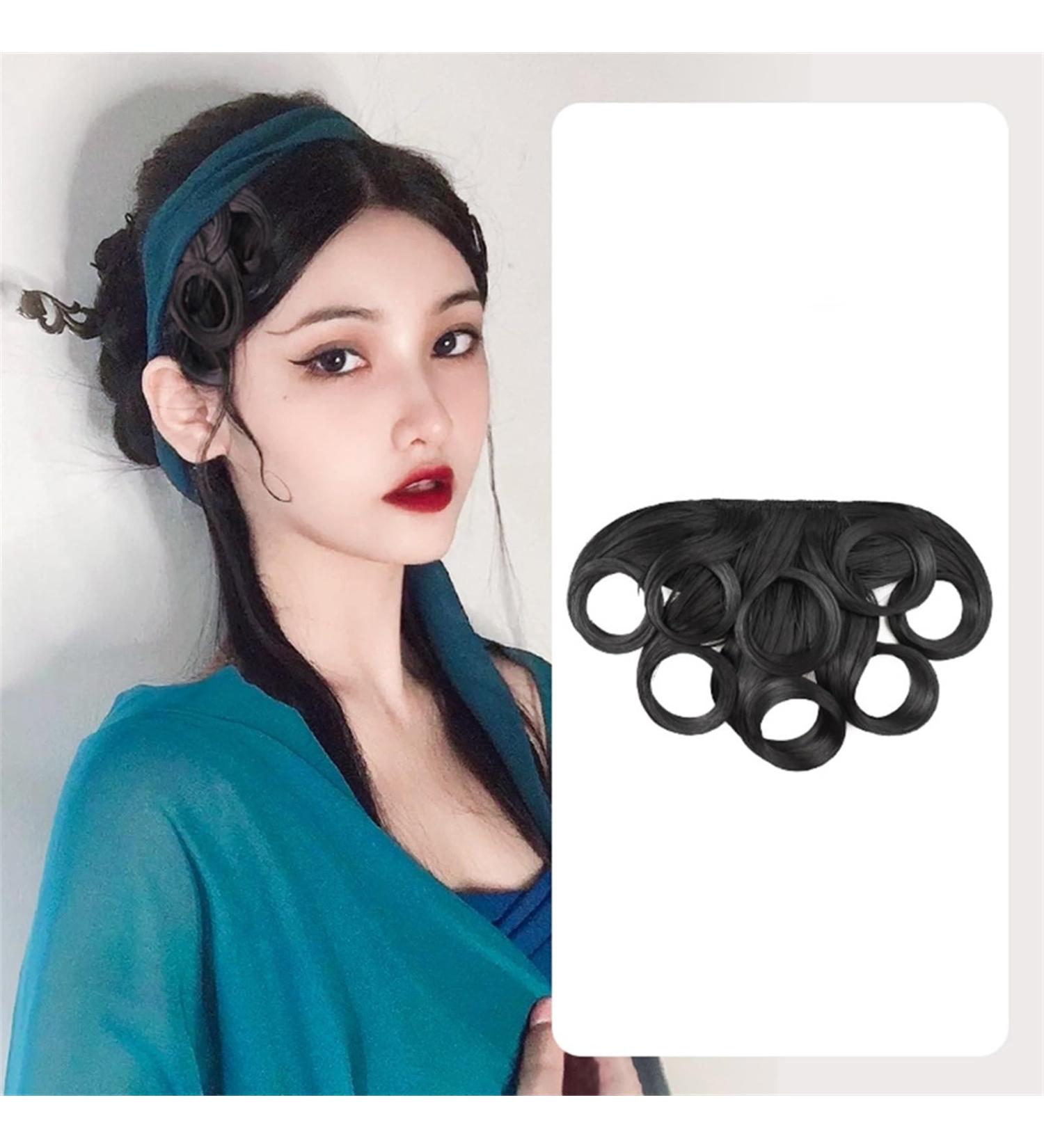 Bangs Hair Clip Synthetic Wig Bangs Chinese Style Ancient Fairy Performance Hair Accessories Headdress for Women Bangs Clip in Hair (Color : Natural Color) - Buy Online on GoSupps.com