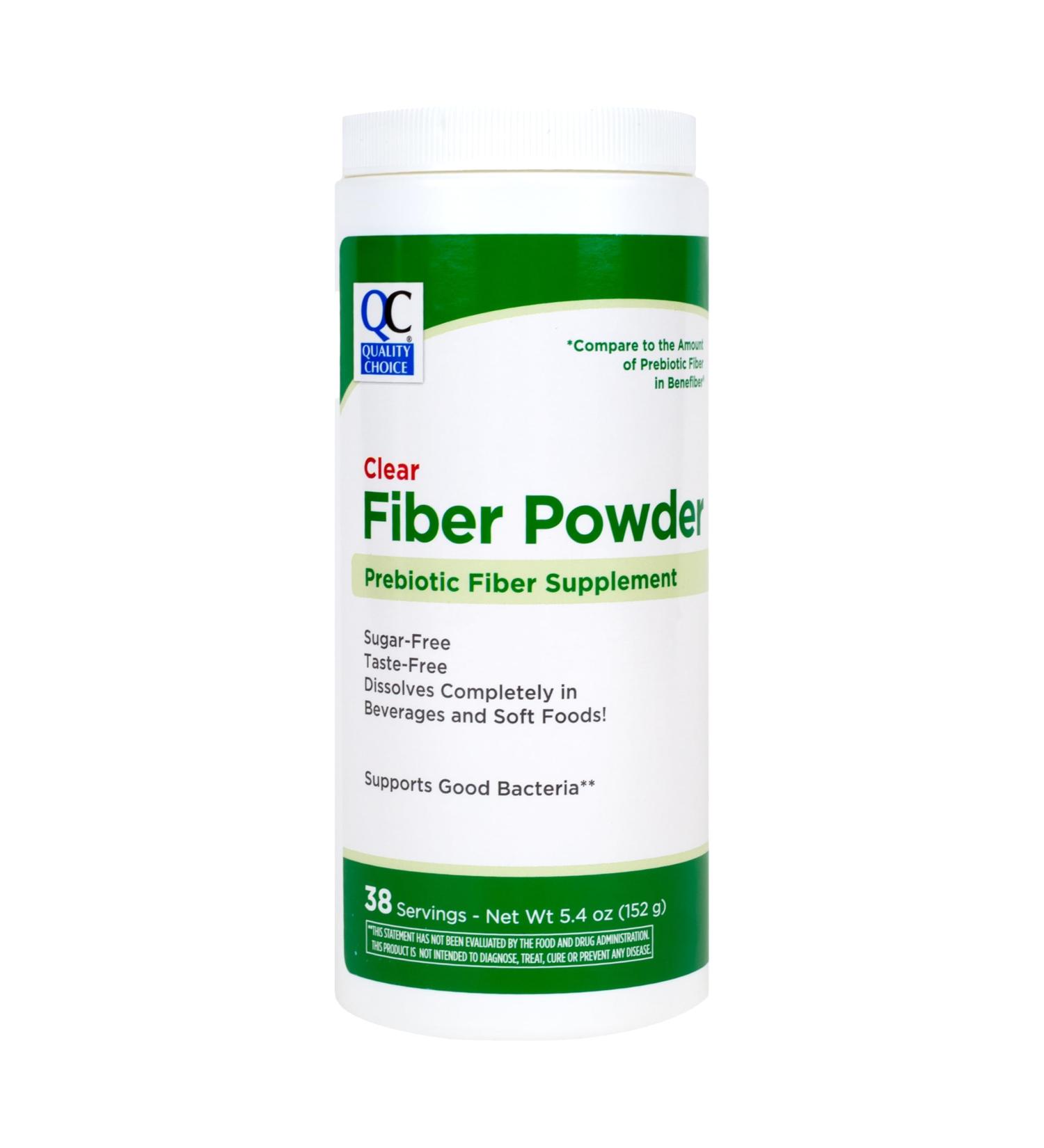 Quality Choice Clear Prebiotic Fiber Powder Supplement for Digestive Health - Tasteless, Sugar Free Formula - 38 Servings, 5.4 Ounces (248g), Ideal for Adults & Children 6 & Up - Buy Online on GoSupps.com