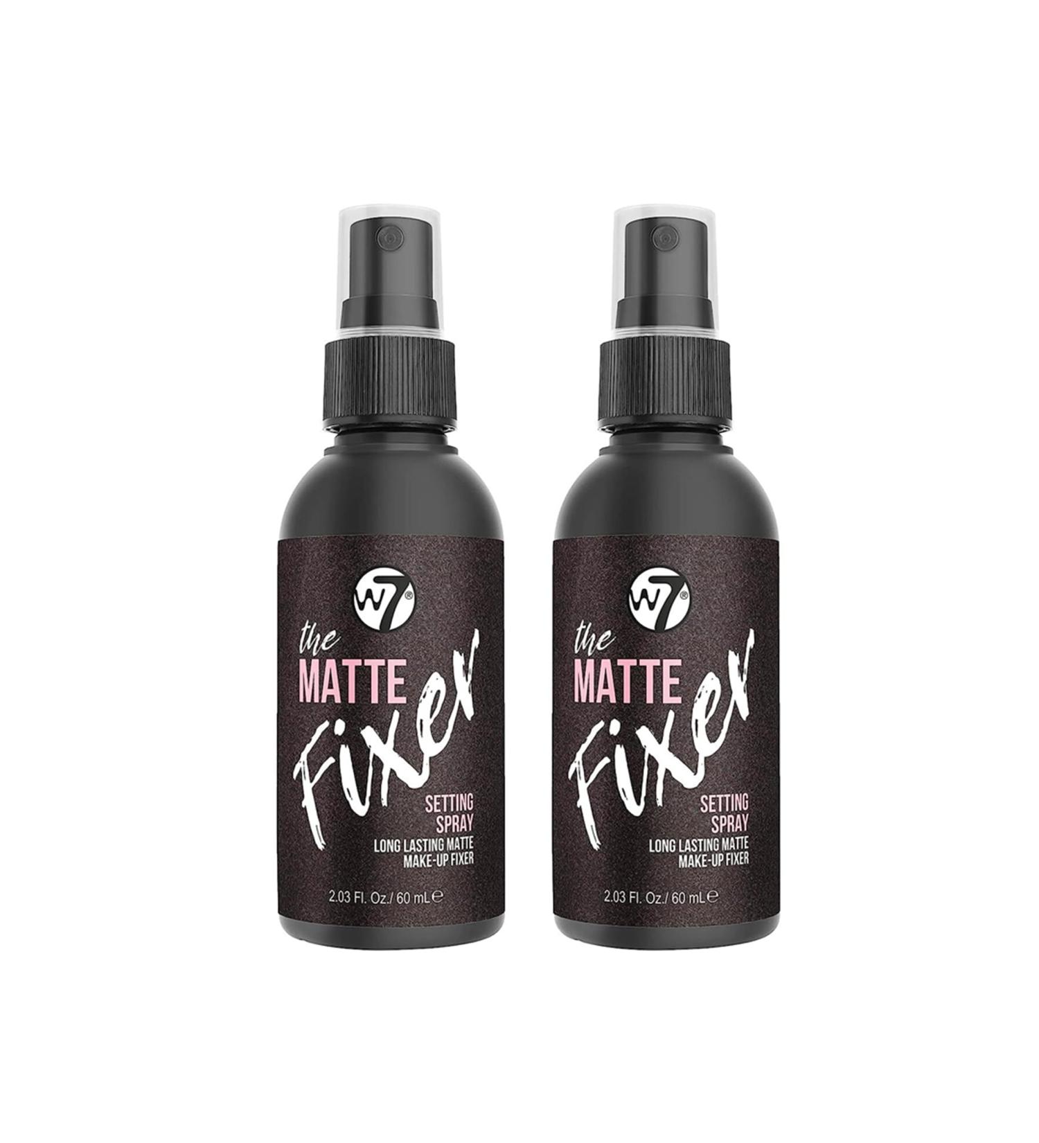 W7 The Fixer Makeup Setting Spray - Matte Finish - Long-Lasting Ultra-Fine Formula - Cruelty Free and Vegan - 2 Pack Pack of 2 Matte - Buy Online on GoSupps.com