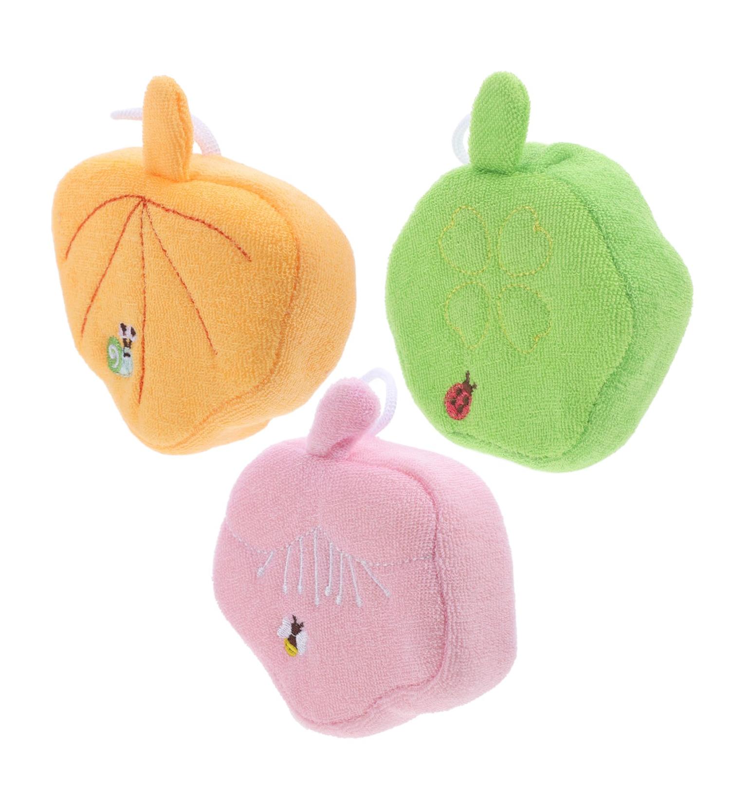 FOMIYES 3-Pack Children Bath Ball & Exfoliating Mitt - Deep Exfoliation Scrub Gloves for Kids - Polyester Fiber Body Scrubber - Buy Online on GoSupps.com