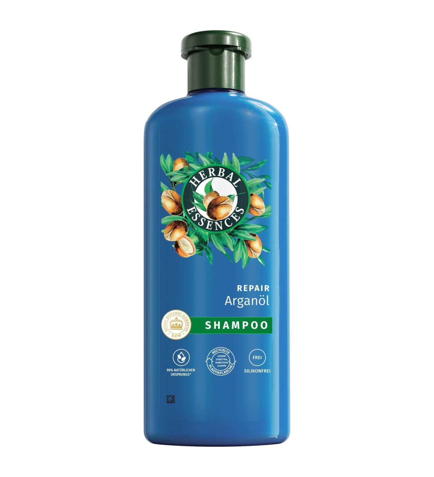 Herbal Essences Repair Shampoo with Argan Oil 350ml | Vegan Silicone-Free Natural Ingredients for Smoother Shiny Hair - Buy Online on GoSupps.com