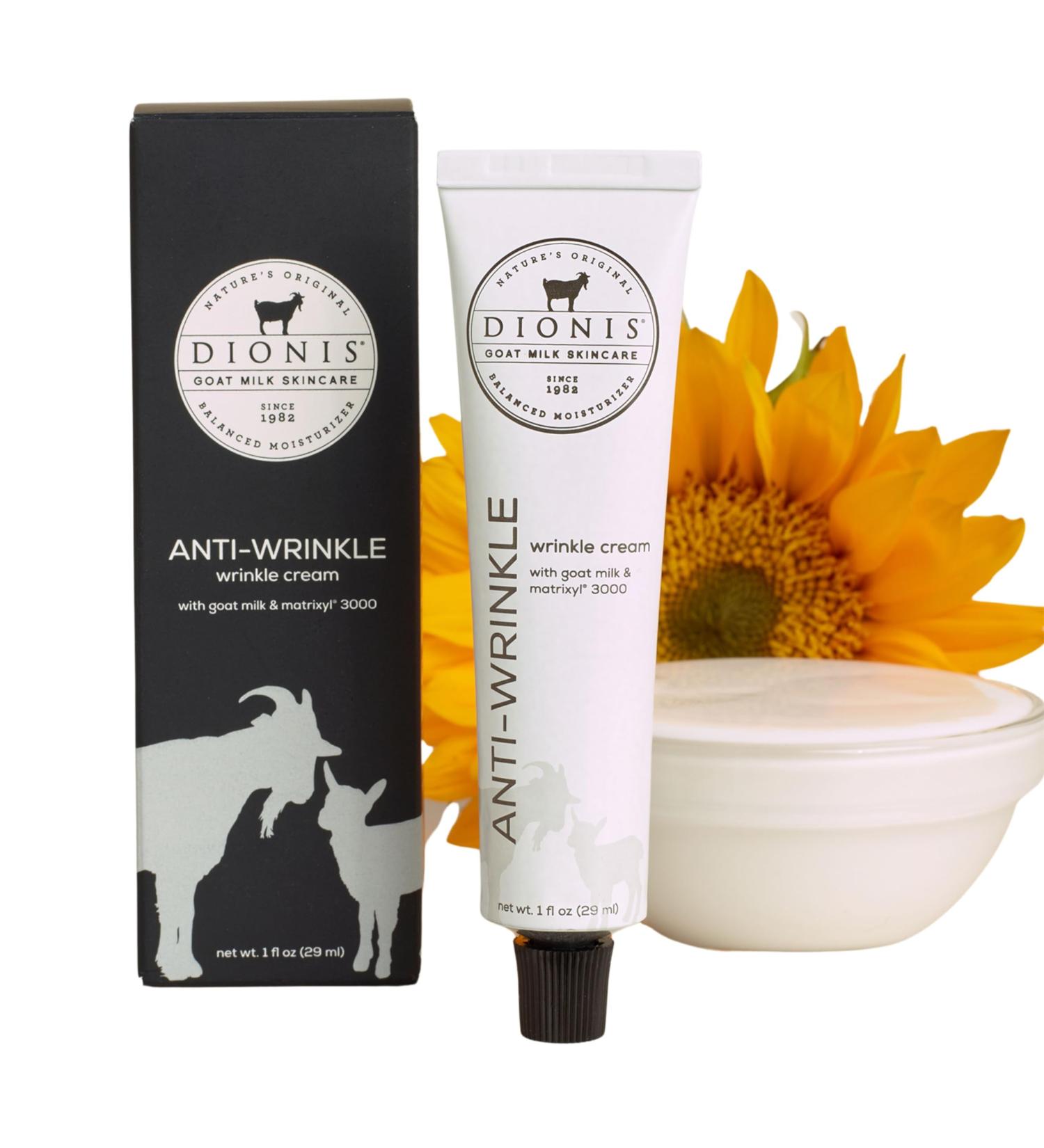 Dionis Goat Milk Anti-Wrinkle Cream 1 fl oz | Cruelty-Free Paraben-Free All Skin Types | International Shipping Available - Buy Online on GoSupps.com