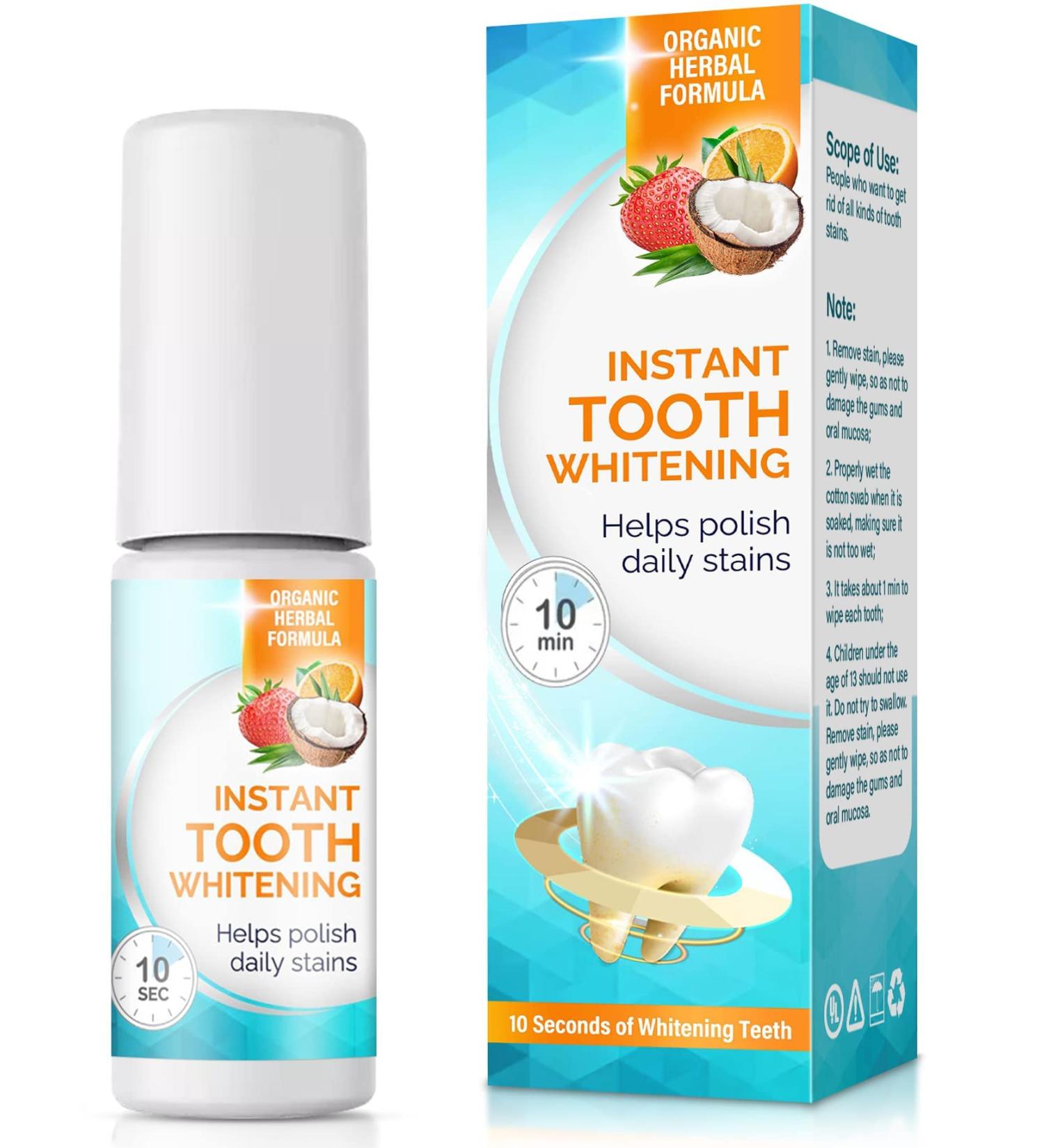 Instant White Tooth Paint for Teeth Whitening - Simple & Portable - Buy Online on GoSupps.com