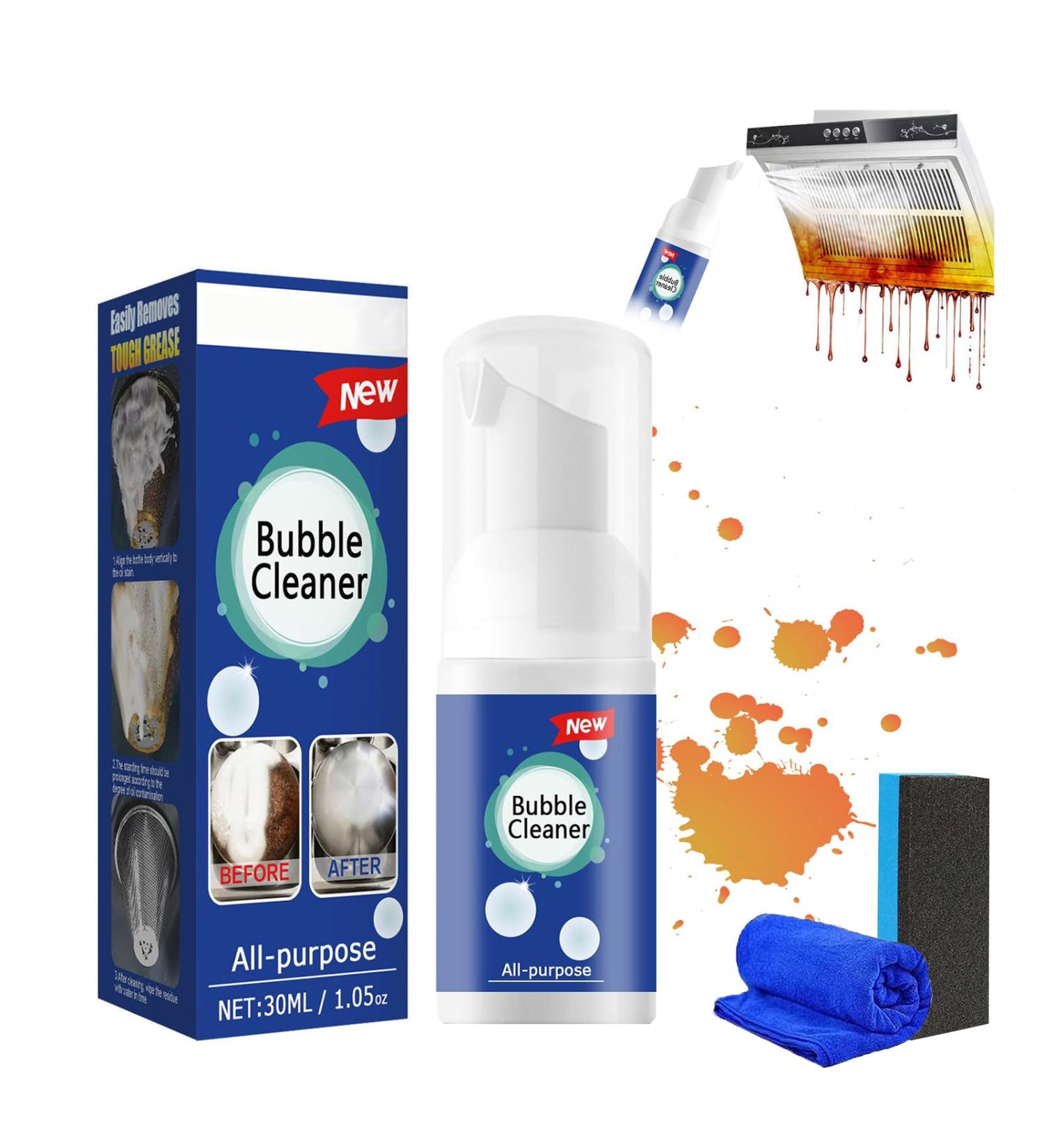 Kelinia Bubble Cleaner Foam Spray All-Purpose Rinse-Free Cleaning Spray Splash Spray All Purpose Cleaner Splash Foam Spray Oven Cleaner Dry Foam Cleaner (30ML 1 Pcs) 30ML 1 Pcs - Buy Online on GoSupps.com