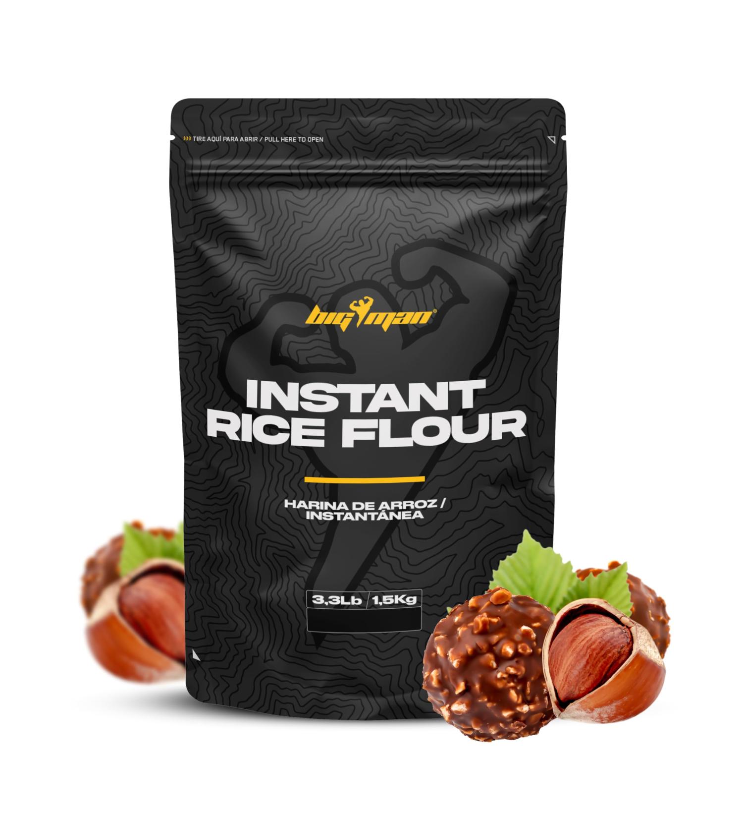 Bigman | Instant Rice Flour (1.5kg) | Rice Creams | Gluten Free - Chocolate Hazelnut - Buy Online on GoSupps.com