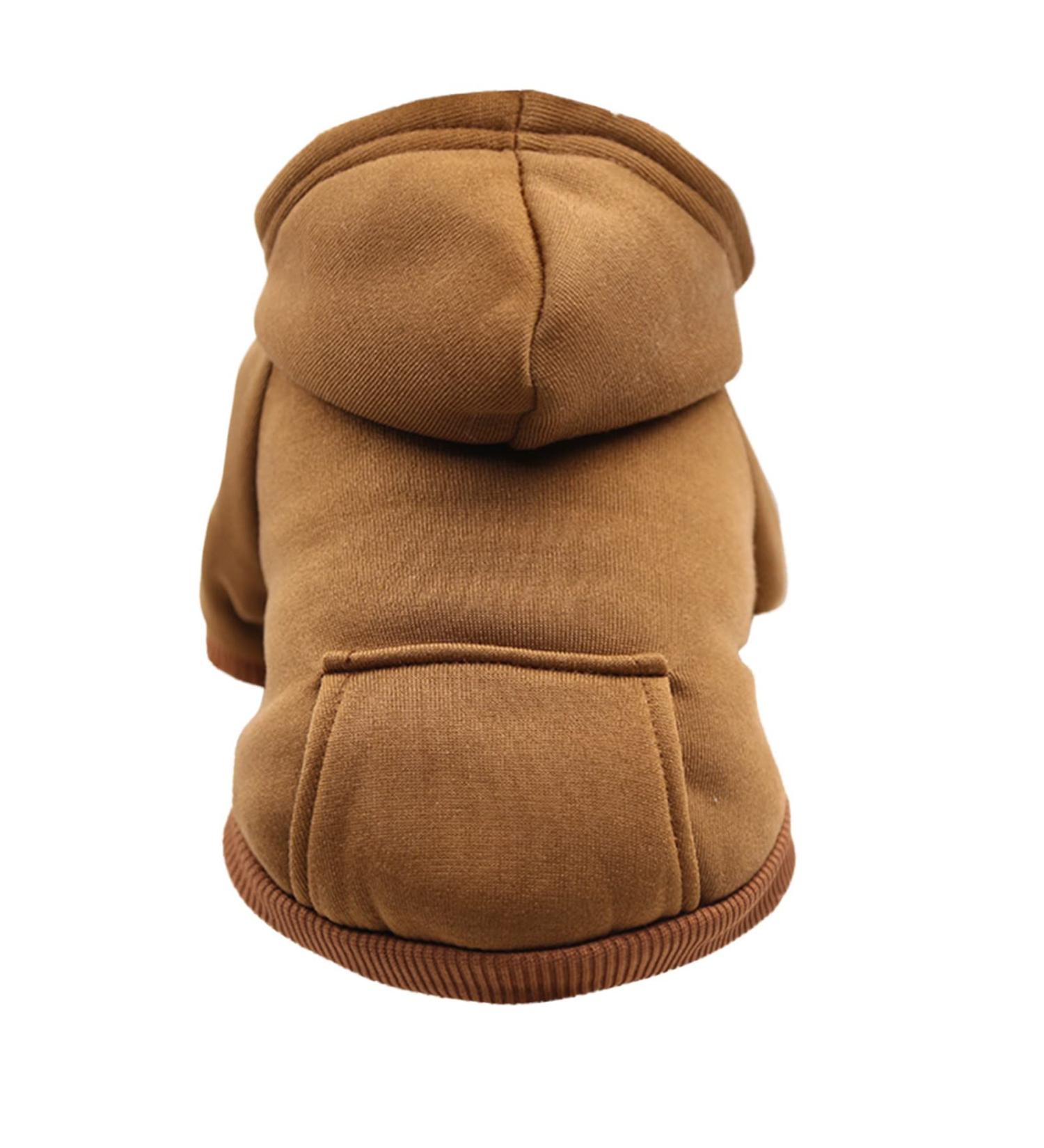 Waterproof Dog Coat - Warm Winter Jacket for Small Dogs & Puppies | Autumn Fleece Hoodie with Bag - Buy Online on GoSupps.com