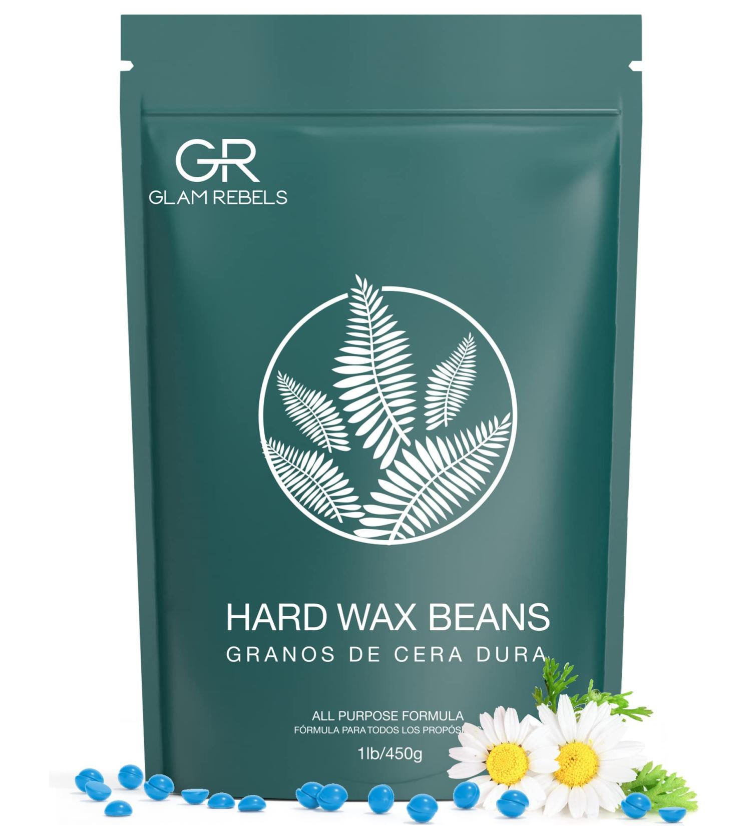 Glam Rebels Chamomile Blue Hard Wax Beads 1lb - Gentle Waxing for Sensitive Skin, PCOS Hair Removal at Home - Buy Online on GoSupps.com