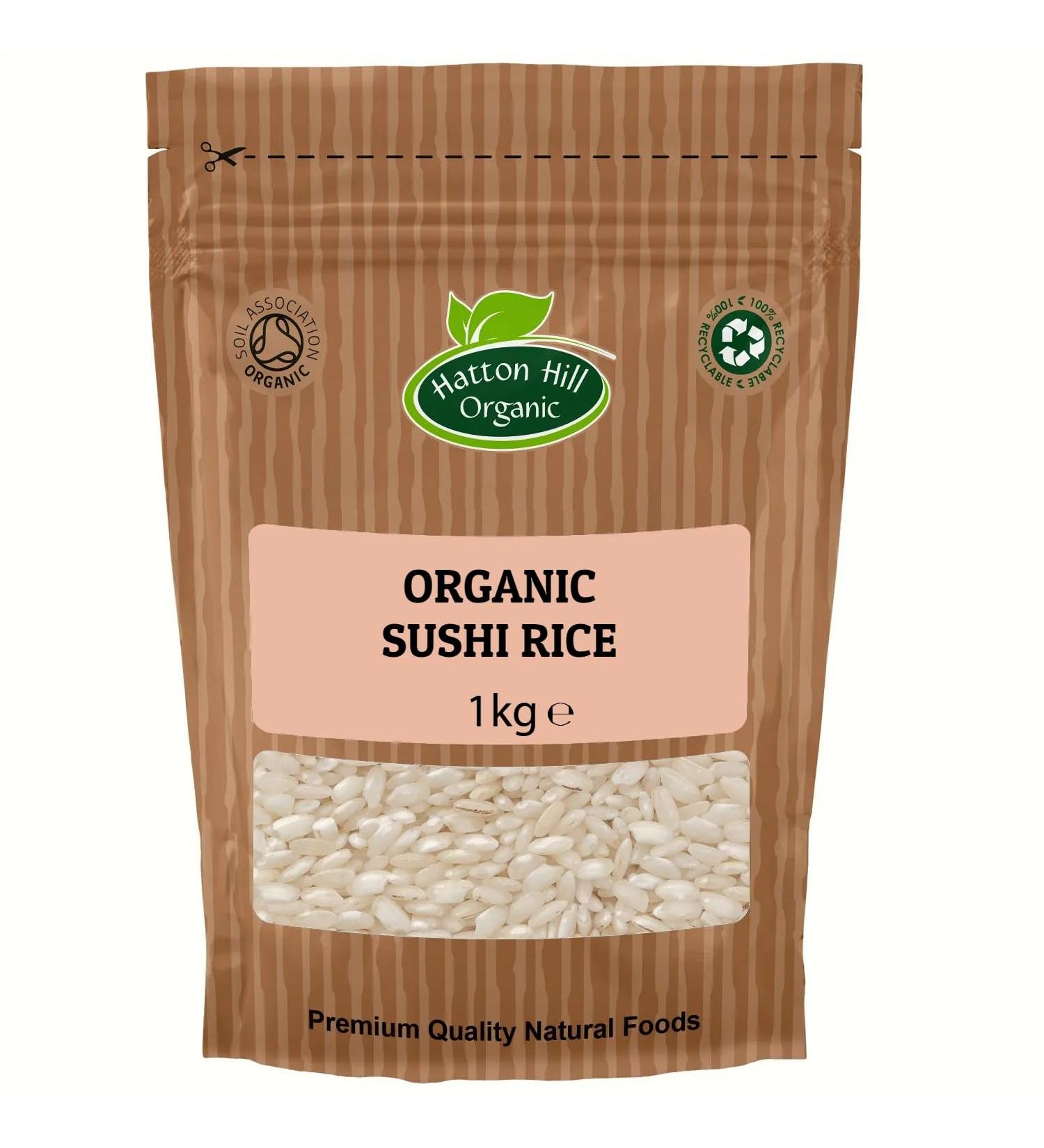 Organic Sushi Rice 1kg by Hatton Hill Organic