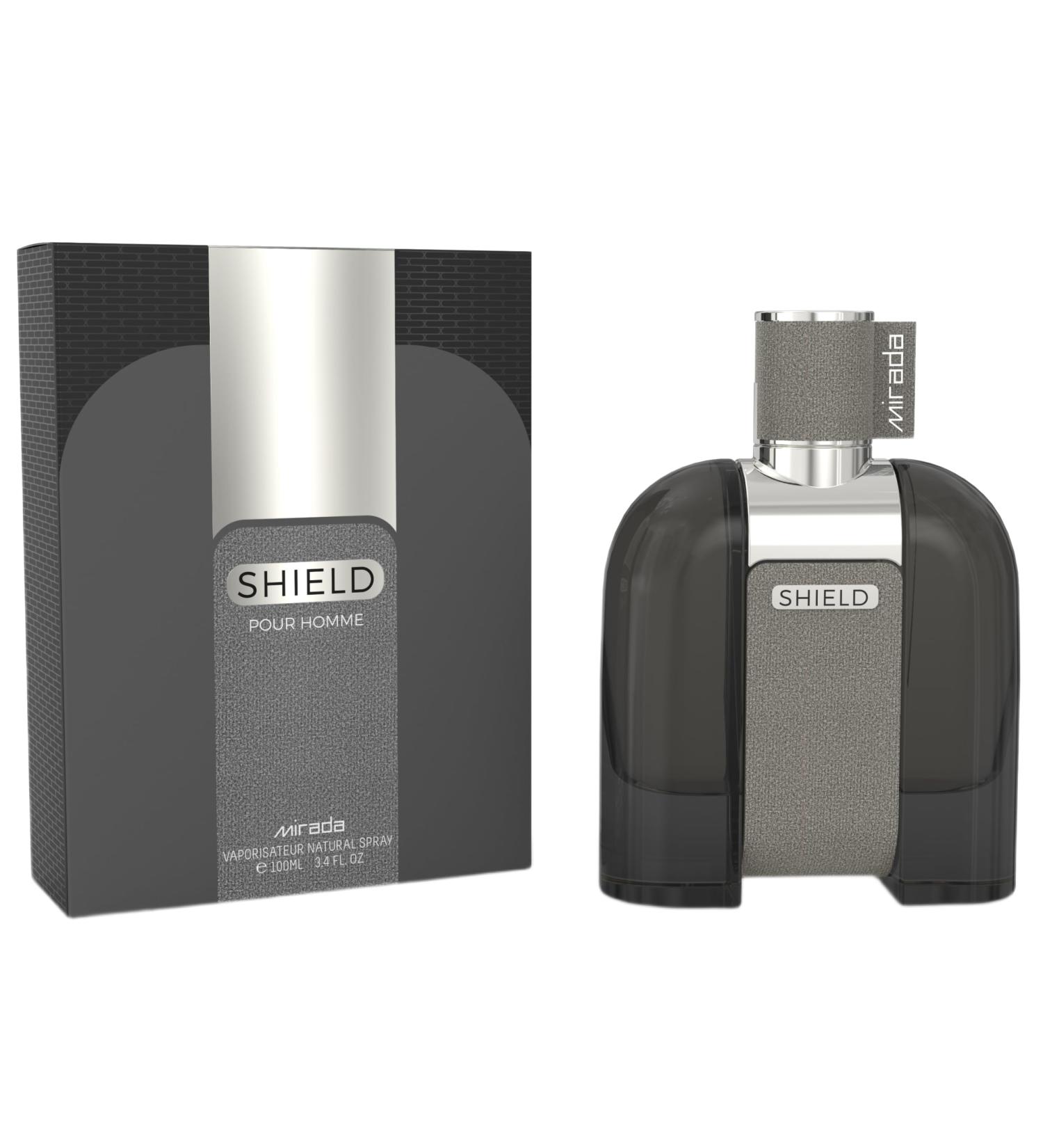 MIRADA Shield Men's Eau de Parfum (EDP) 3.4 FL. Oz (100ml) Men s Perfume with Notes of Citrus Grapefruit Spicy Herbal Woody Patchouli Vetiver Amber - Buy Online on GoSupps.com