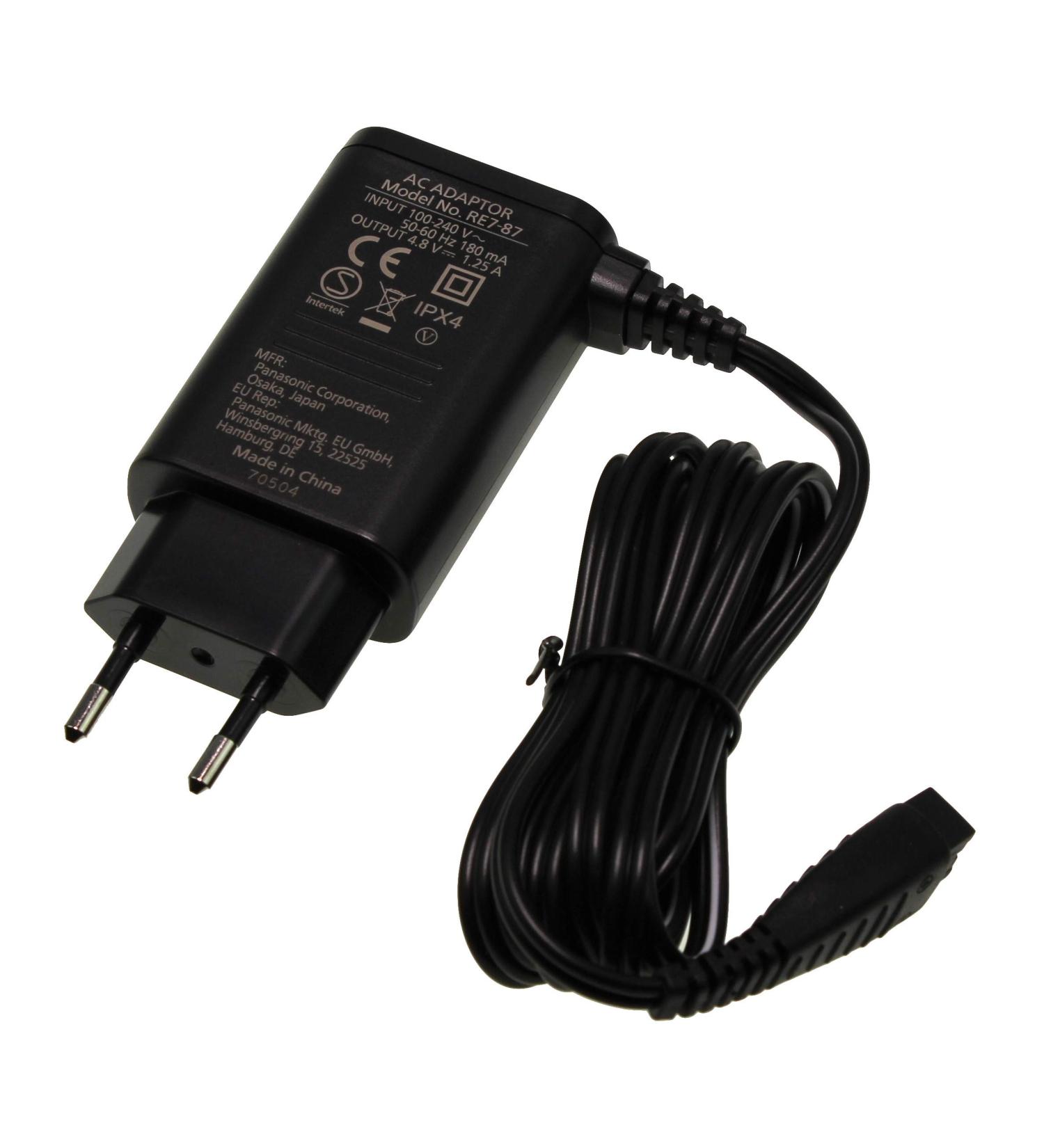 Panasonic WESLT6NK7664 RE7-87 charging cable for men's shavers