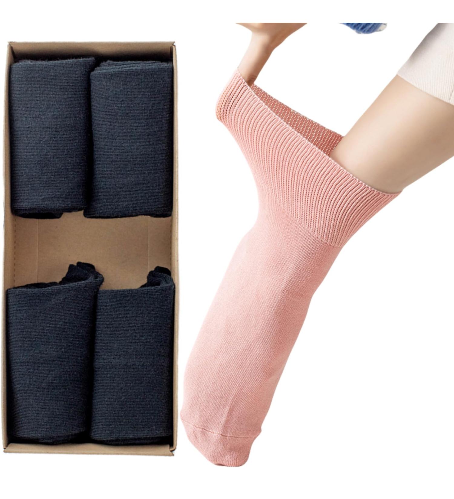 Women s Diabetic Crew Socks - Extra Wide & Super Soft Non-Binding Top | 4 Pack Medium Mix - Comfort & Style for Spring - Buy Online on GoSupps.com