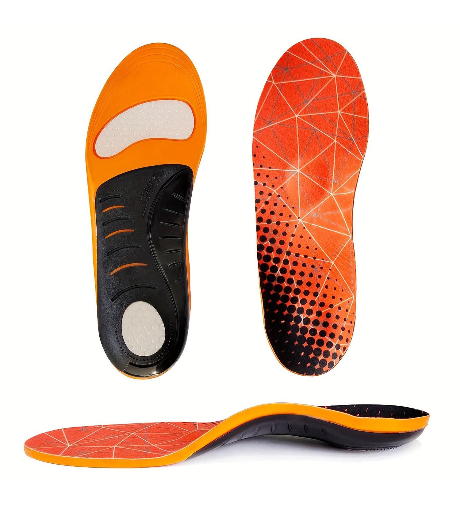 Plantar Fasciitis Relief Insoles - Arch Support Gel Orthotic Inserts for Men & Women | Comfort & Pain Relief for Work Boots & Shoes - Buy Online on GoSupps.com
