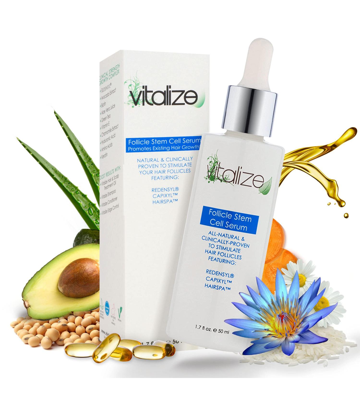 Follicle Stem Cell Serum with Redensyl, Capixyl, HairSpa - 1.7 fl oz - Hair Growth & Scalp Treatment - Buy Online on GoSupps.com