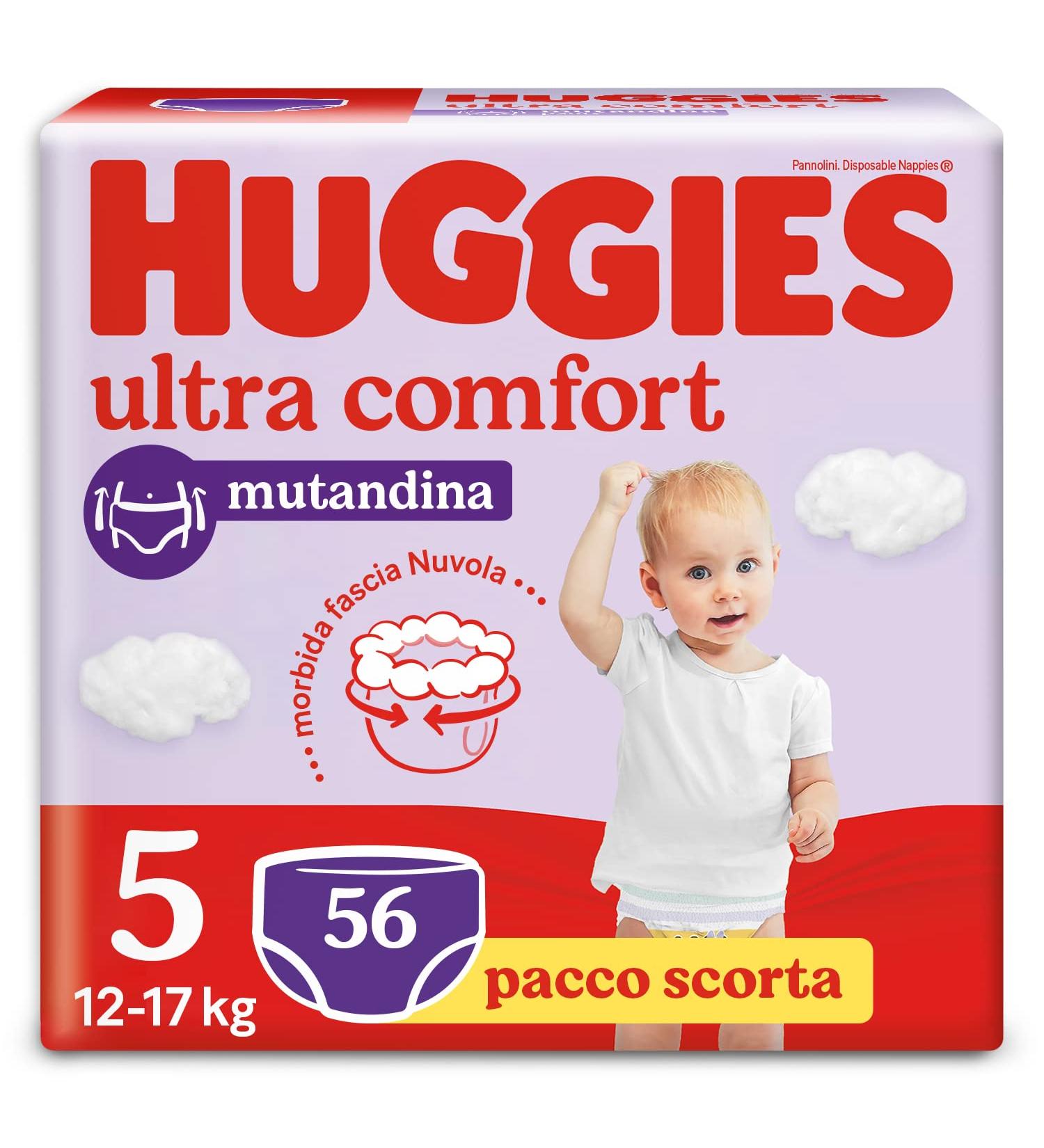 Huggies Ultra Comfort Diaper Pants Size 5 (12-17 kg) - Pack of 56 Diapers | International Shipping Available - Buy Online on GoSupps.com
