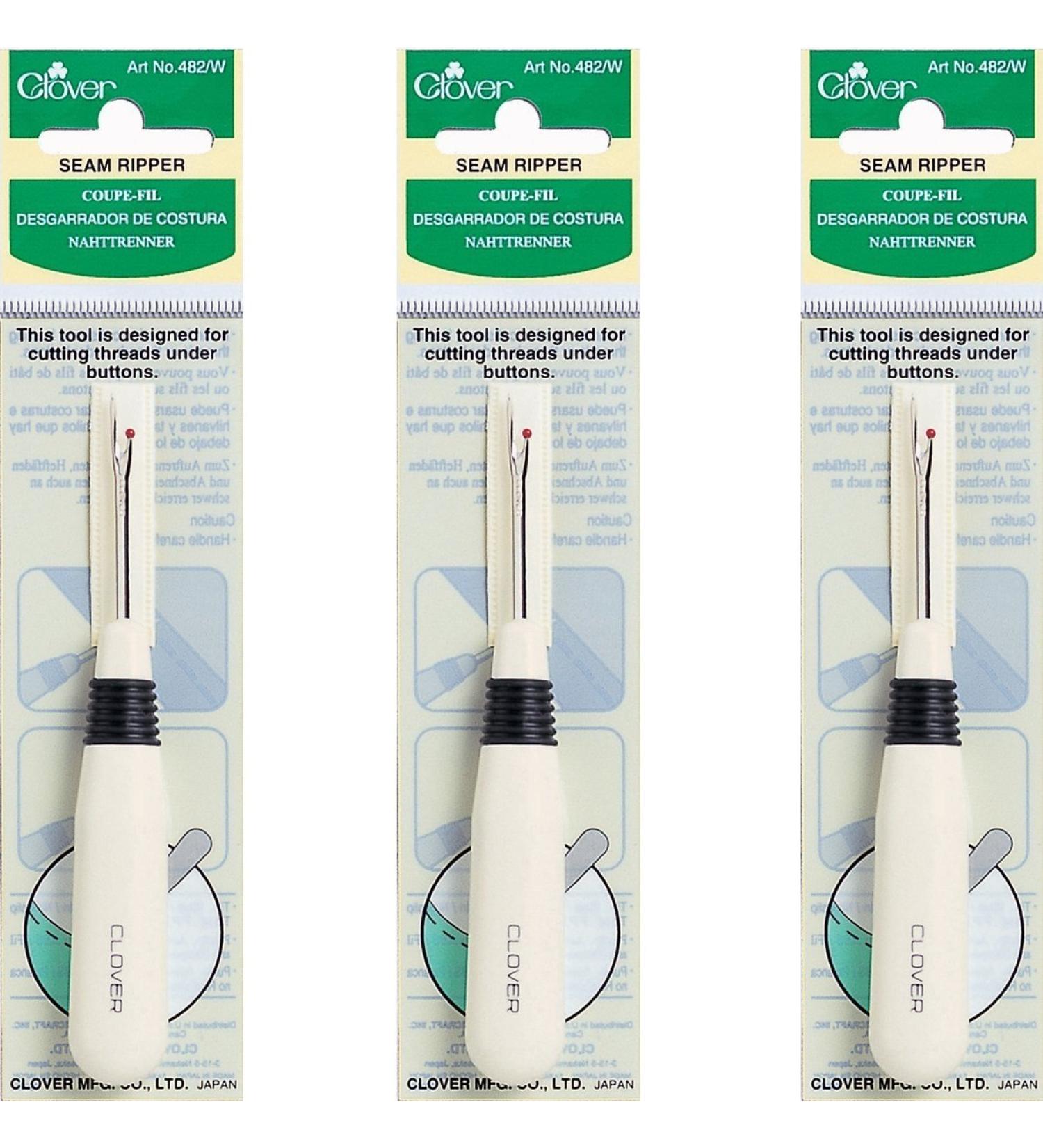 Clover 482/W Seam Ripper (3 Pack)