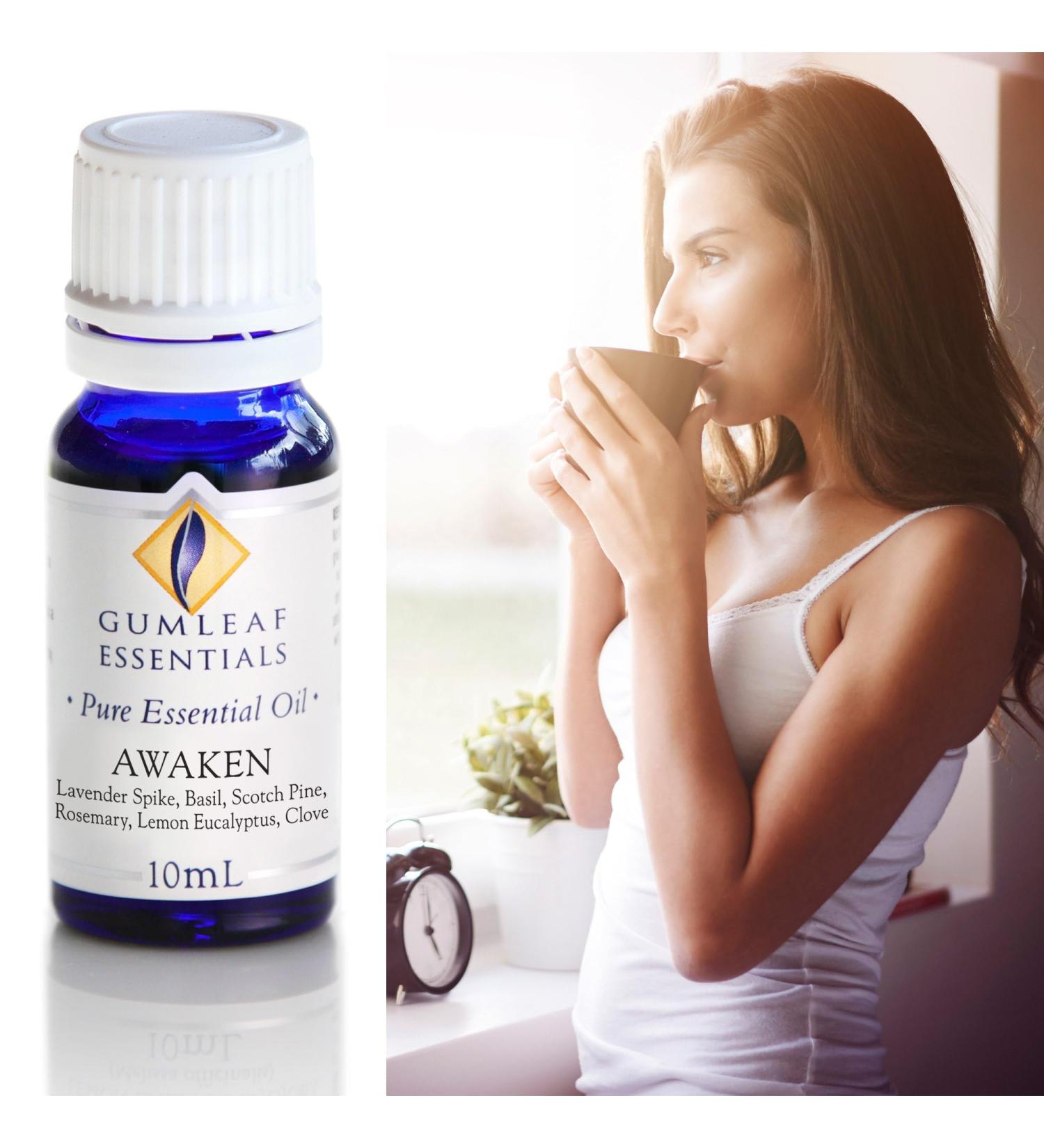 Gumleaf Essentials Awaken Essential Oil Blend - 10ml Cruelty Free & Vegan 100% Pure & Natural - Buy Online on GoSupps.com