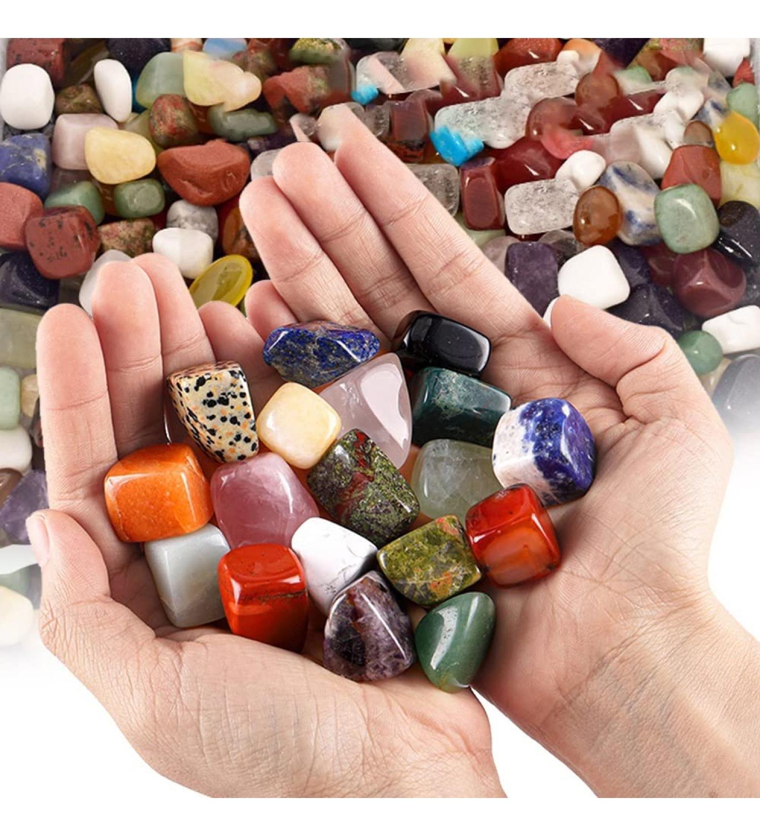 Natural Magic 60g Bulk Assorted Mixed Tumbled Stone Lapis Crystal Urine Obsidian Gemstone Rock Minerals for Reiki Beads Full of Texture - Buy Online on GoSupps.com