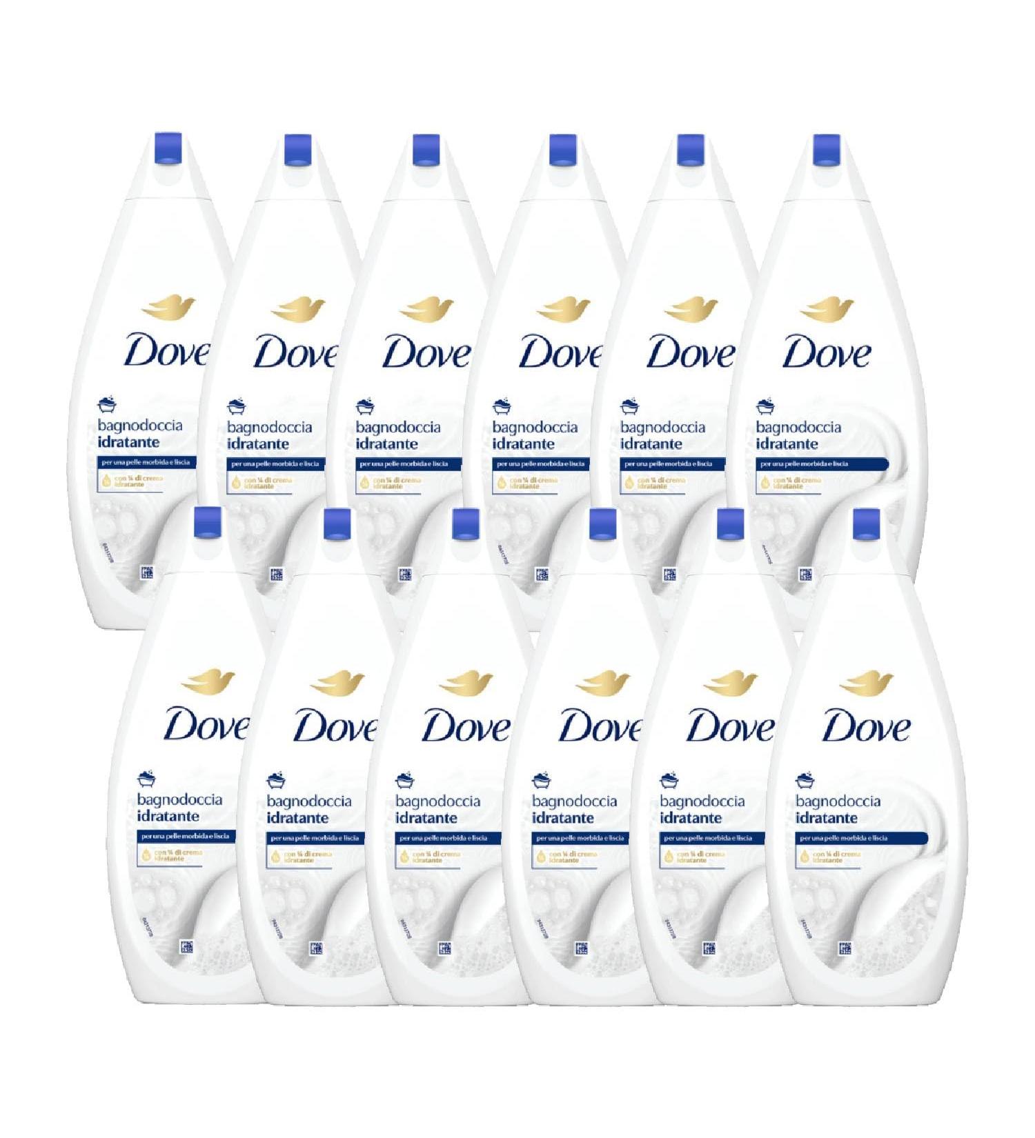  Dove Dove Bagnoschiuma 12 Pieces of Moisturising Beauty - 700 ml - Family Shape.. - Buy Online on GoSupps.com