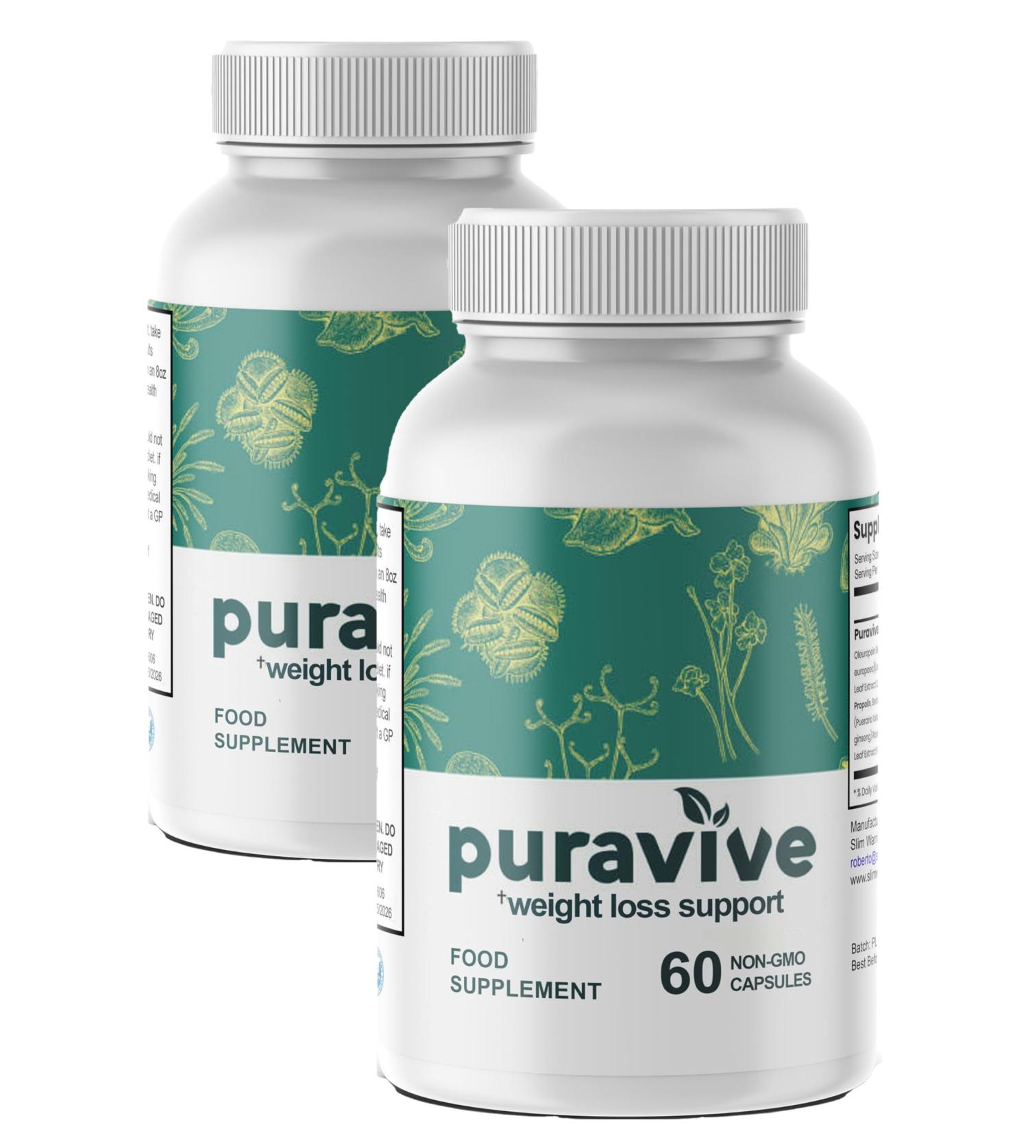 Puravive Capsules - All Natural - Support for Men & Women - 2 Monthly Supply - Supplement Heaven - Buy Online on GoSupps.com