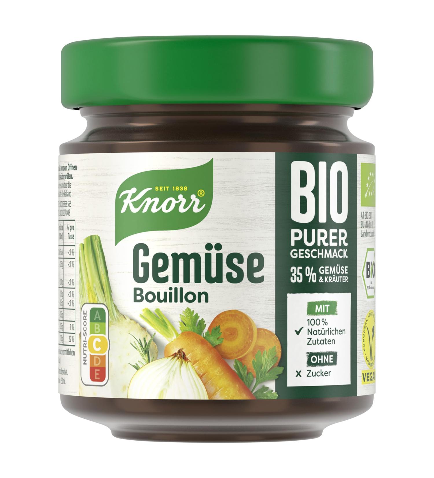 Buy Knorr Organic Vegetable Bouillon - Pure Taste with 35% Veggies & Herbs 100g - International Shipping - Buy Online on GoSupps.com