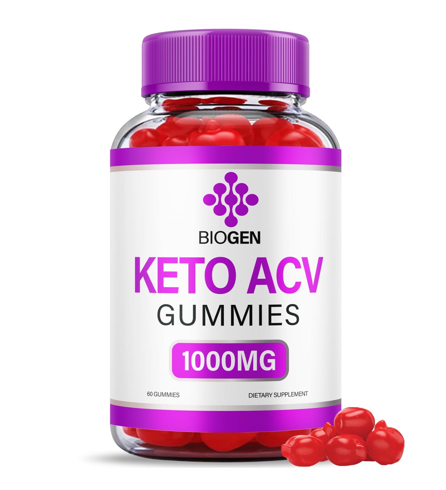 Biogen Keto ACV Gummies with B12 & Beet Root Juice - 60 Gummies - Buy Online on GoSupps.com