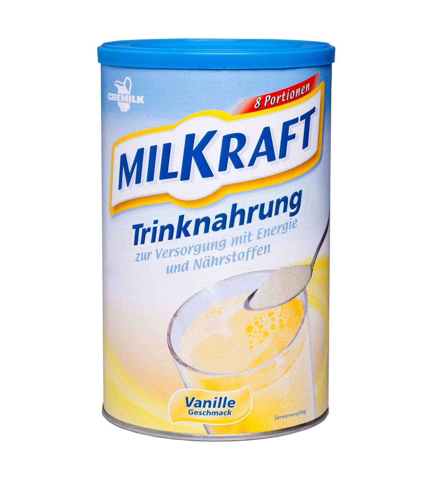 Milkraft Drinking Food Vanilla 480g - High-Caloric Protein Shake & Carbohydrates for Adults - Ideal for Exclusive & Complementary Diets - Shop Now! - Buy Online on GoSupps.com