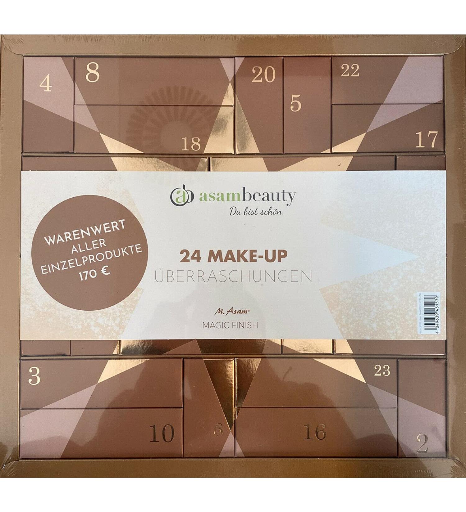 asambeauty Advent Calendar - 24 Make-Up Surprises - Magic Finish - Value of goods 170 - Limited
