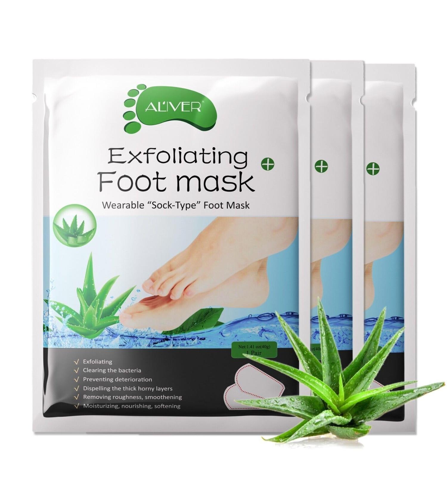 Footmaster Aloe Peeling Socks | Intensive Foot Care for Silky Feet | Remove Rough Skin & Cracks - 3 Pairs - Buy Online on GoSupps.com
