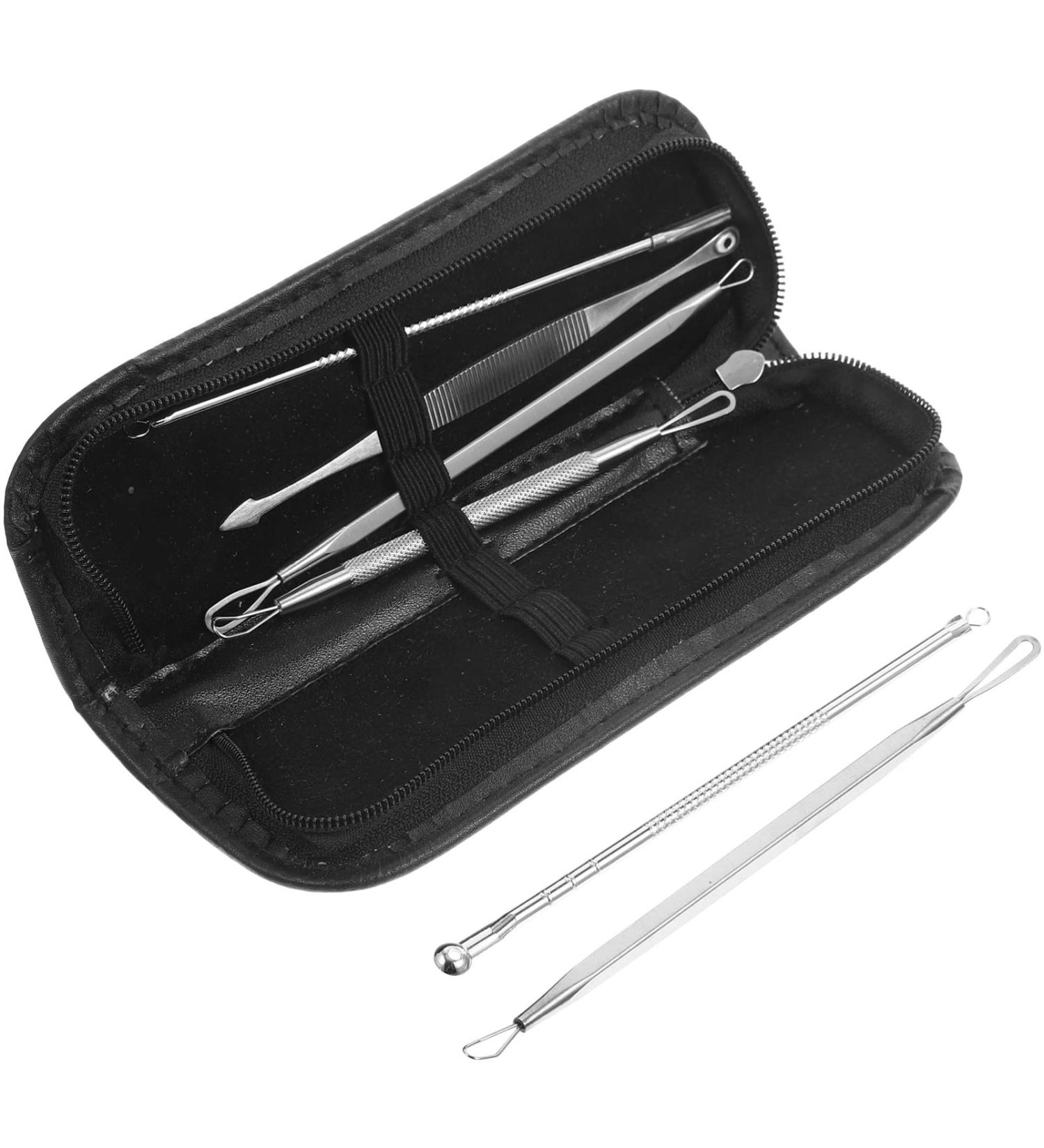 FOMIYES Pores Household Tools 1 Set of Tool Stainless Steel s Pimple Extractor Tool for Blemish Whitehead Popping Nose Face Tools Pimple Tools Pore Removal Extractor - Buy Online on GoSupps.com