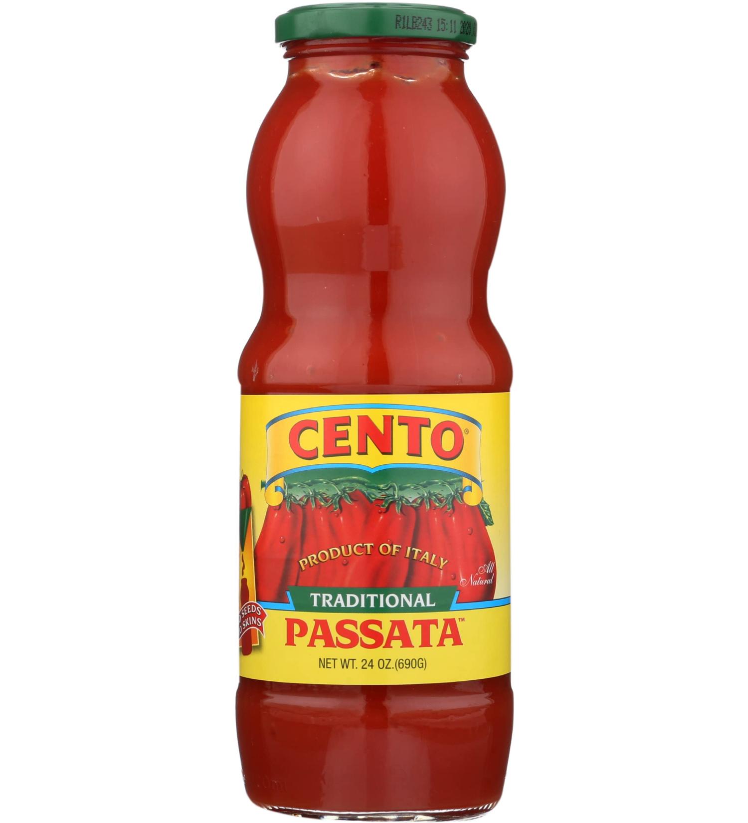 Cento Crushed Passata Tomatoes 24oz - 1.5lb (Pack of 2) | Premium Quality Italian Tomatoes - Buy Online on GoSupps.com