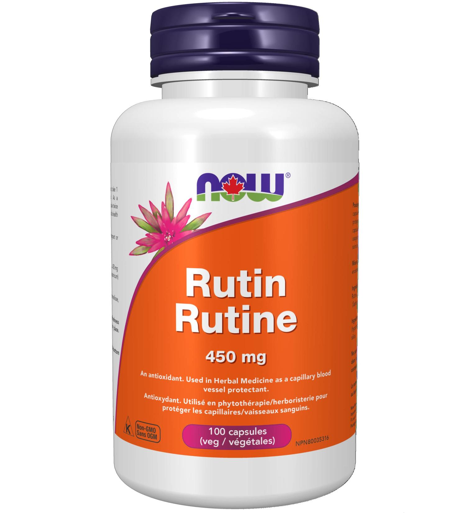 Now Foods Rutin 450mg 100vcap - Buy Online on GoSupps.com