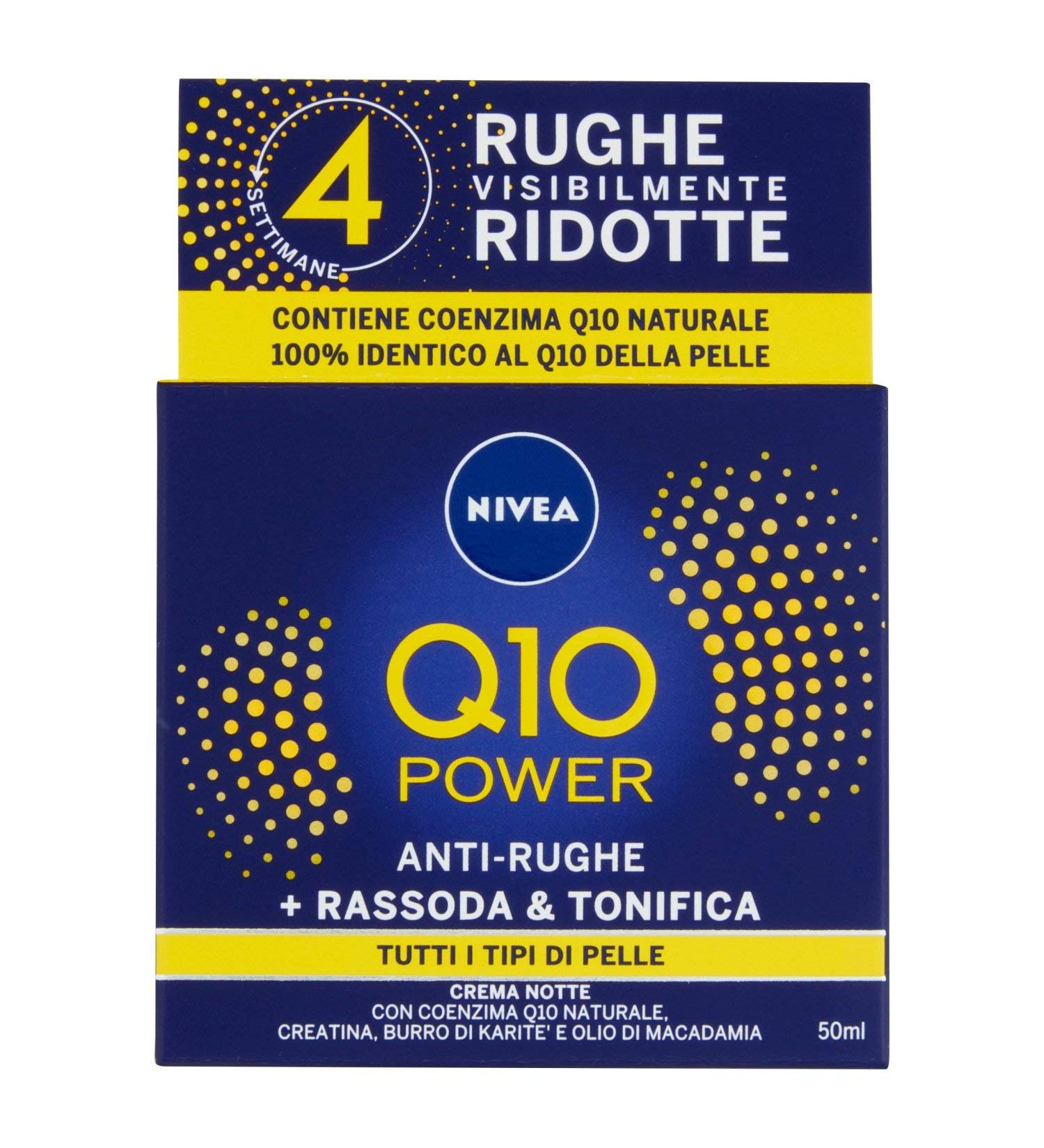 NIVEA Q10 Anti-Wrinkle Night Cream 50ml | Best Face Cream for Anti-Aging & Hydration - Buy Online on GoSupps.com