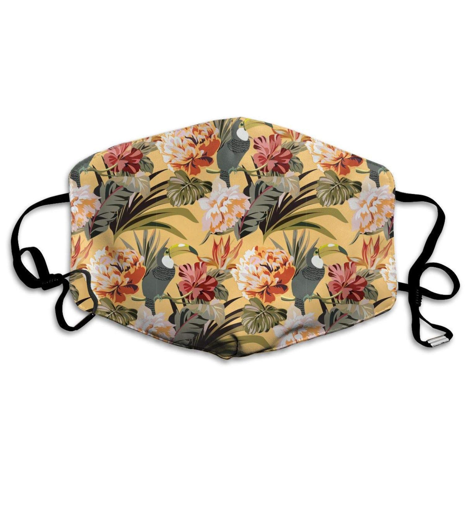 Exotic Summer Model Washable Reusable Mask Cotton Anti Dust Half Face Mouth Mask For Kids Teens Men Women With Adjustable Ear Loops - Buy Online on GoSupps.com