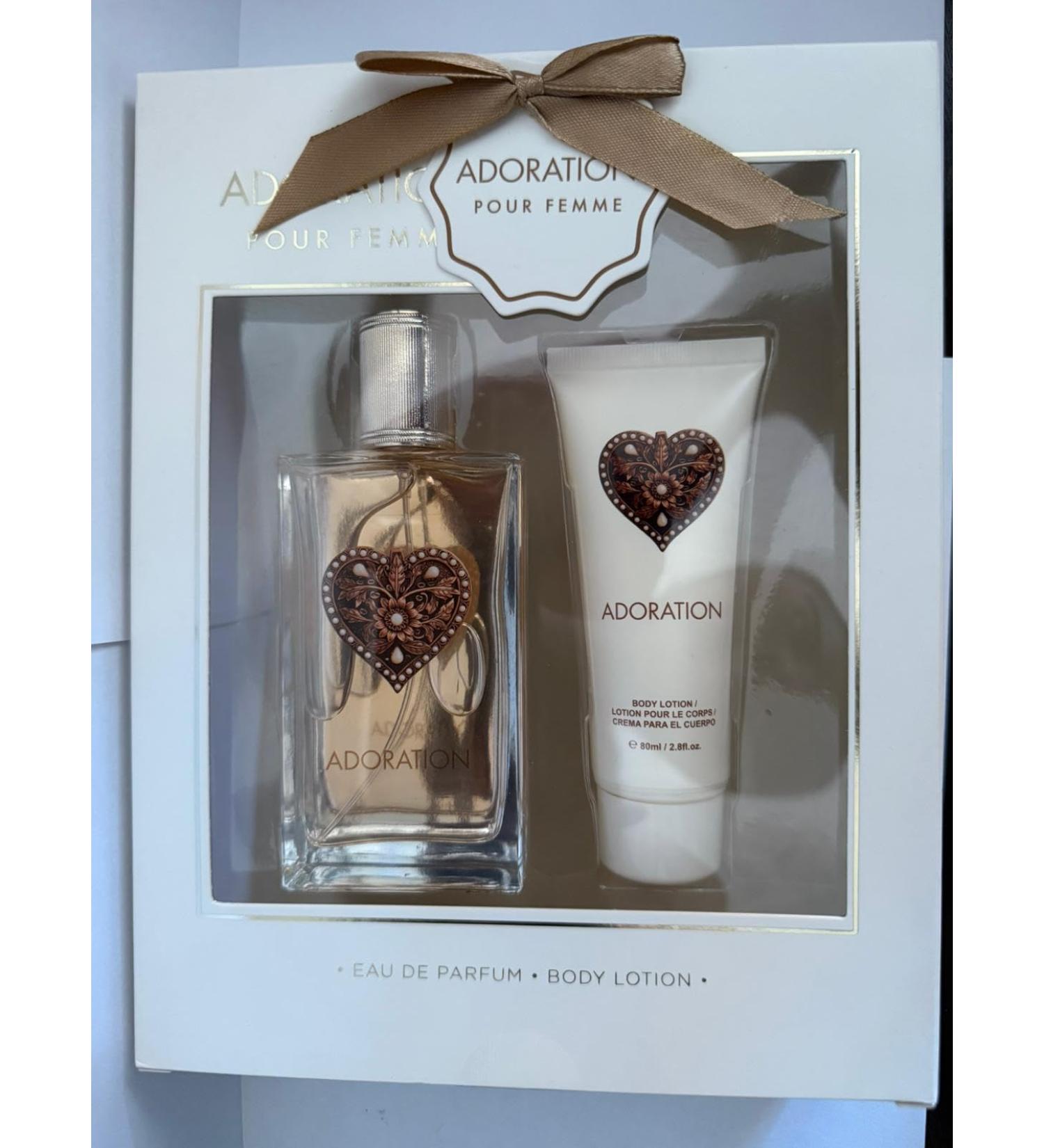 Adoration Pour Femme Duo Pack of Eau De Parfum and Body Lotion