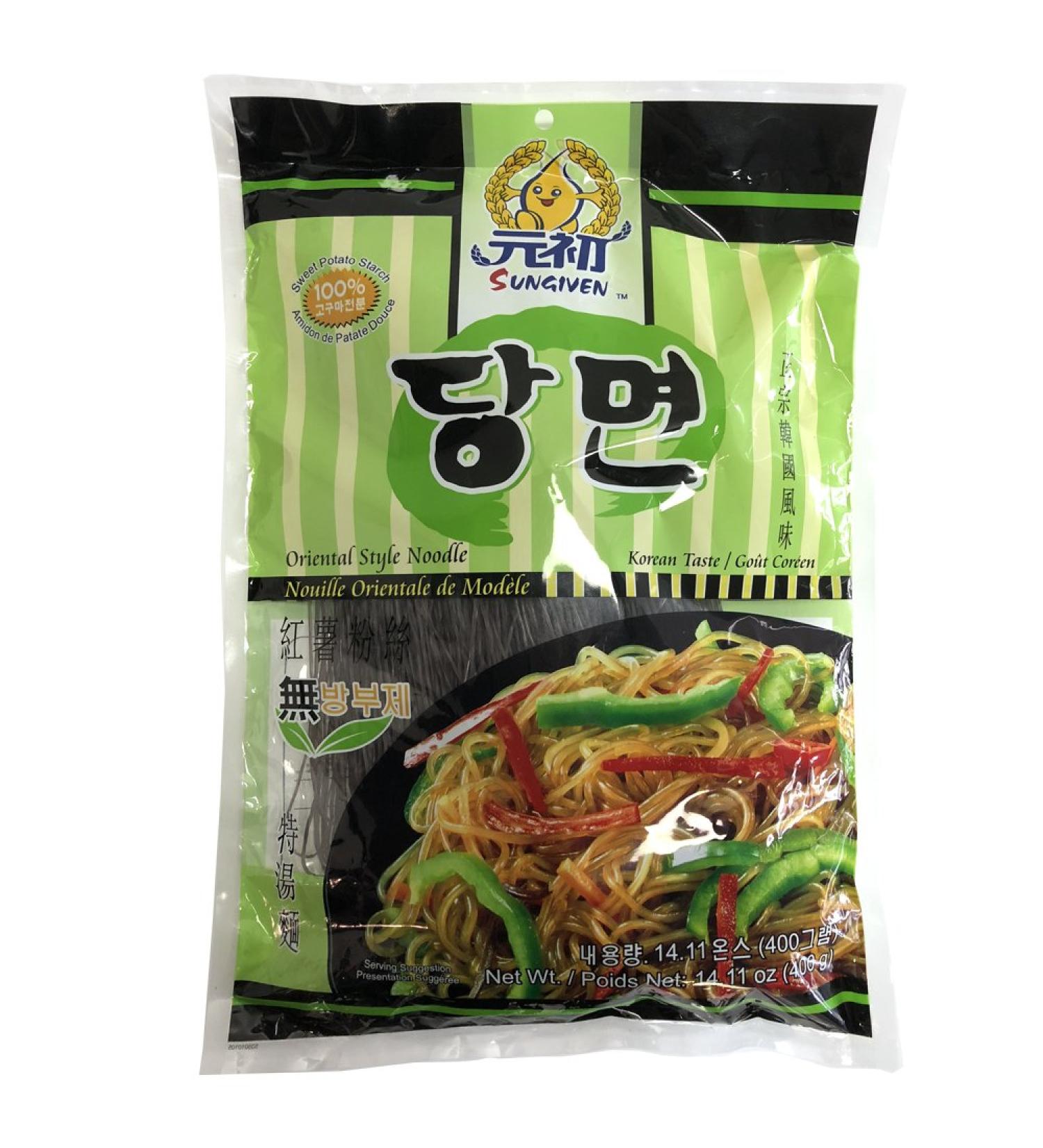 SUNGIVEN Sweet Potato Glass Noodles 14.11oz - Korean Vermicelli Pasta, Fat-Free, Gluten-Free, Additive-Free, Holiday Gift - Buy Online on GoSupps.com
