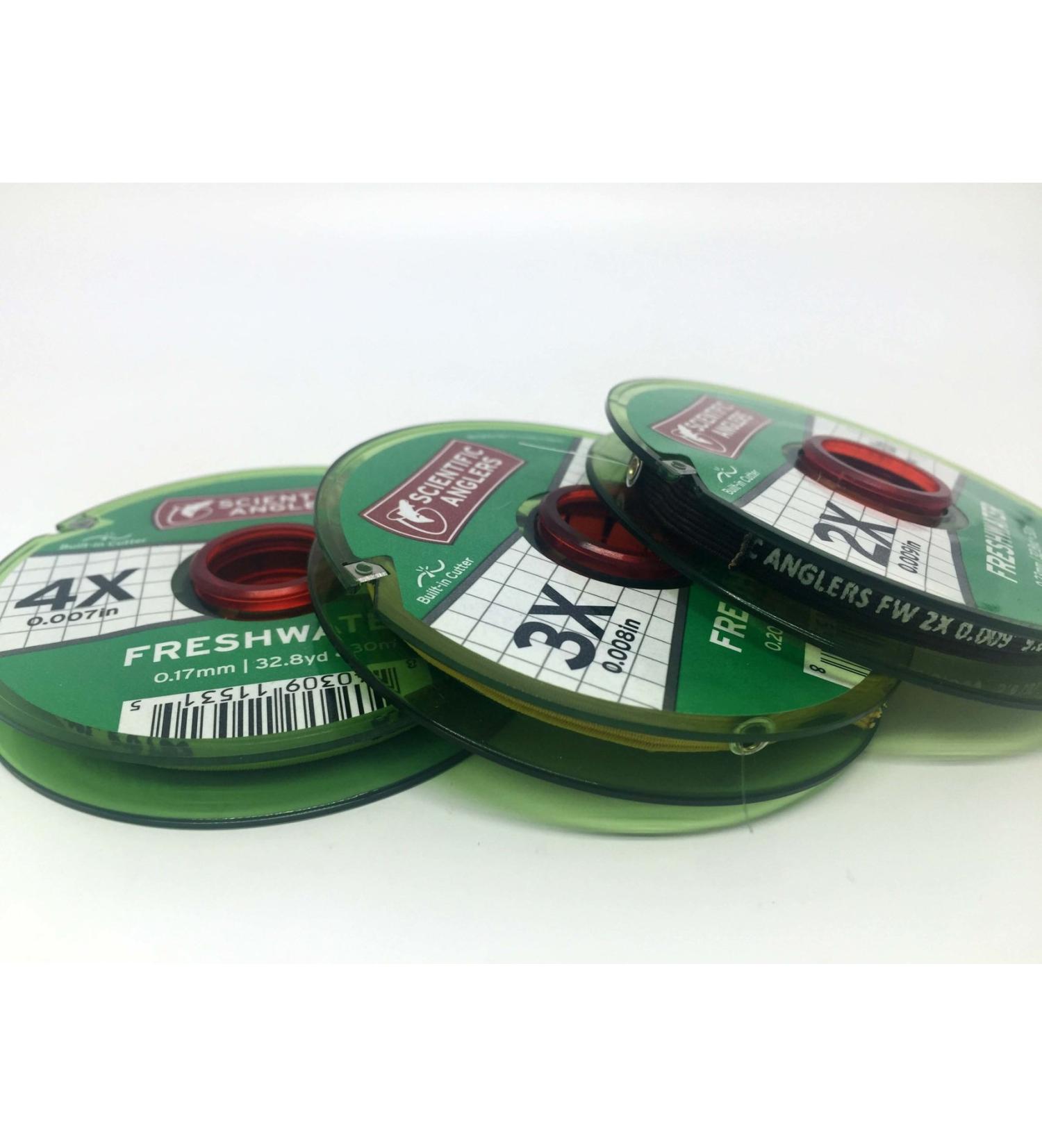 Scientific Anglers Freshwater Nylon Fly Fishing Tippet - 3 Pack 3x, 4x, 5x