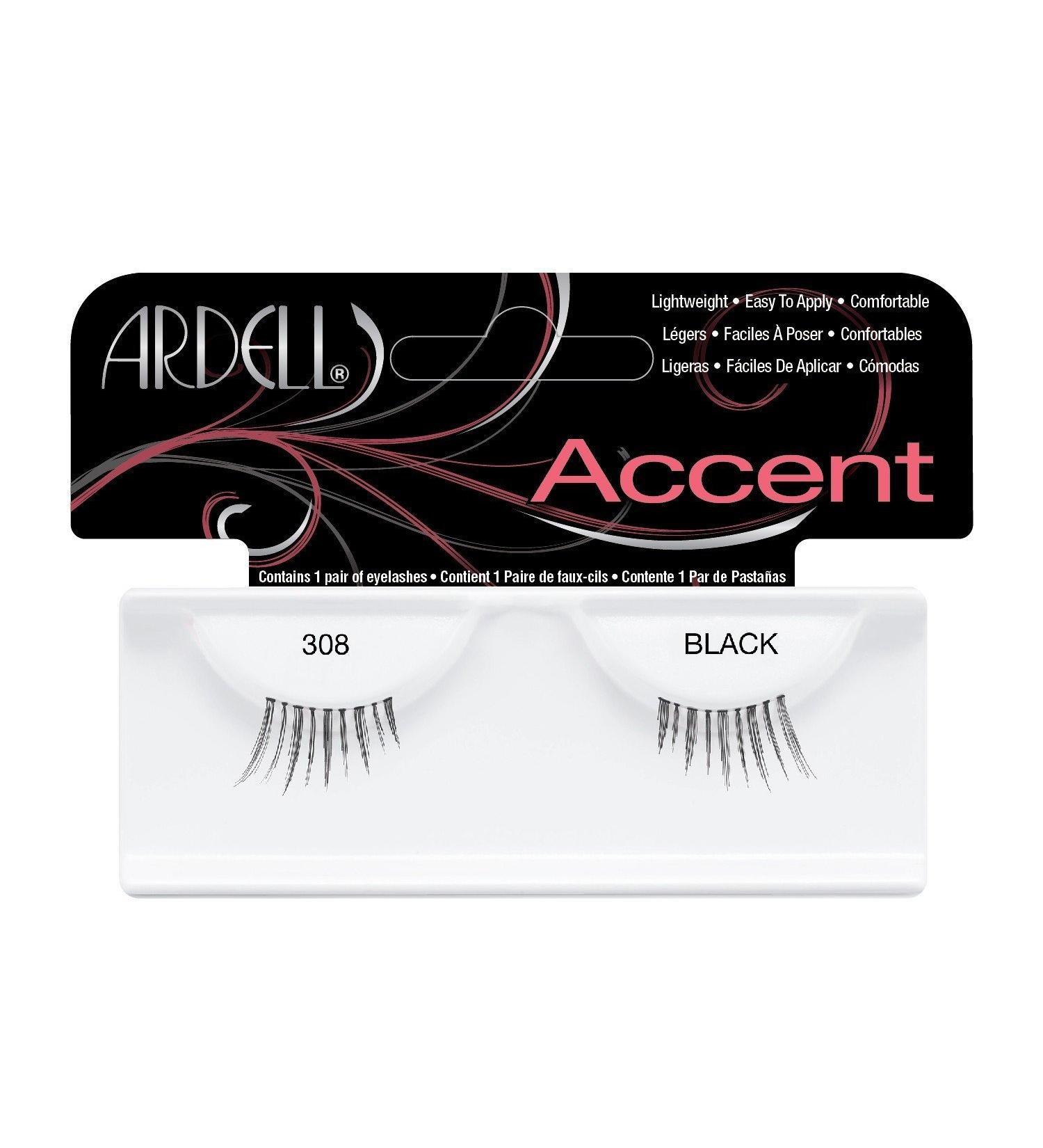 Ardell Accent Lightweight Lashes Black 308