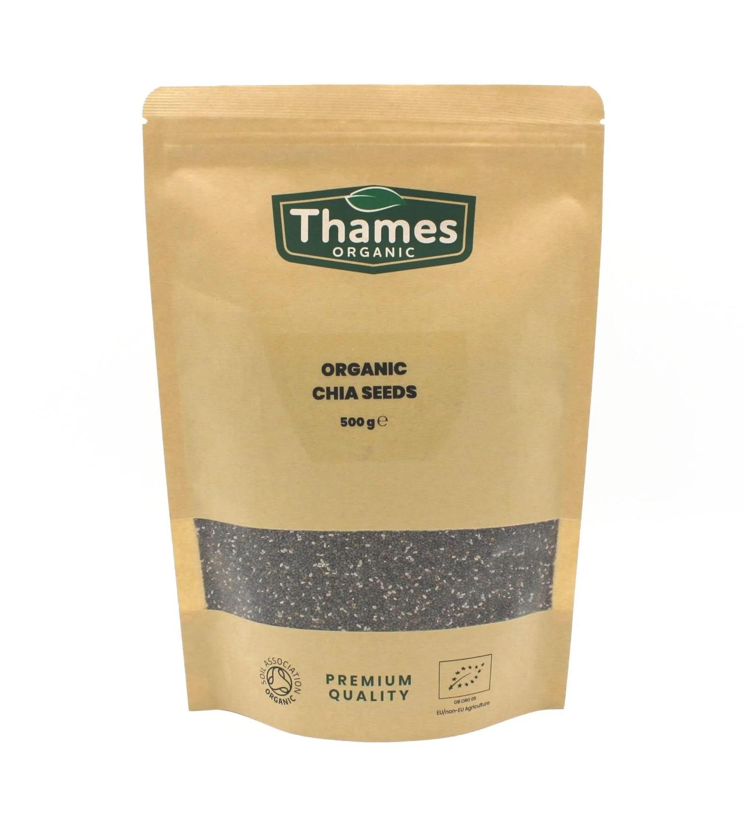 Organic Chia Seeds 500g - Superfood Rich in Nutrients (Pack of 1) - Buy Online on GoSupps.com